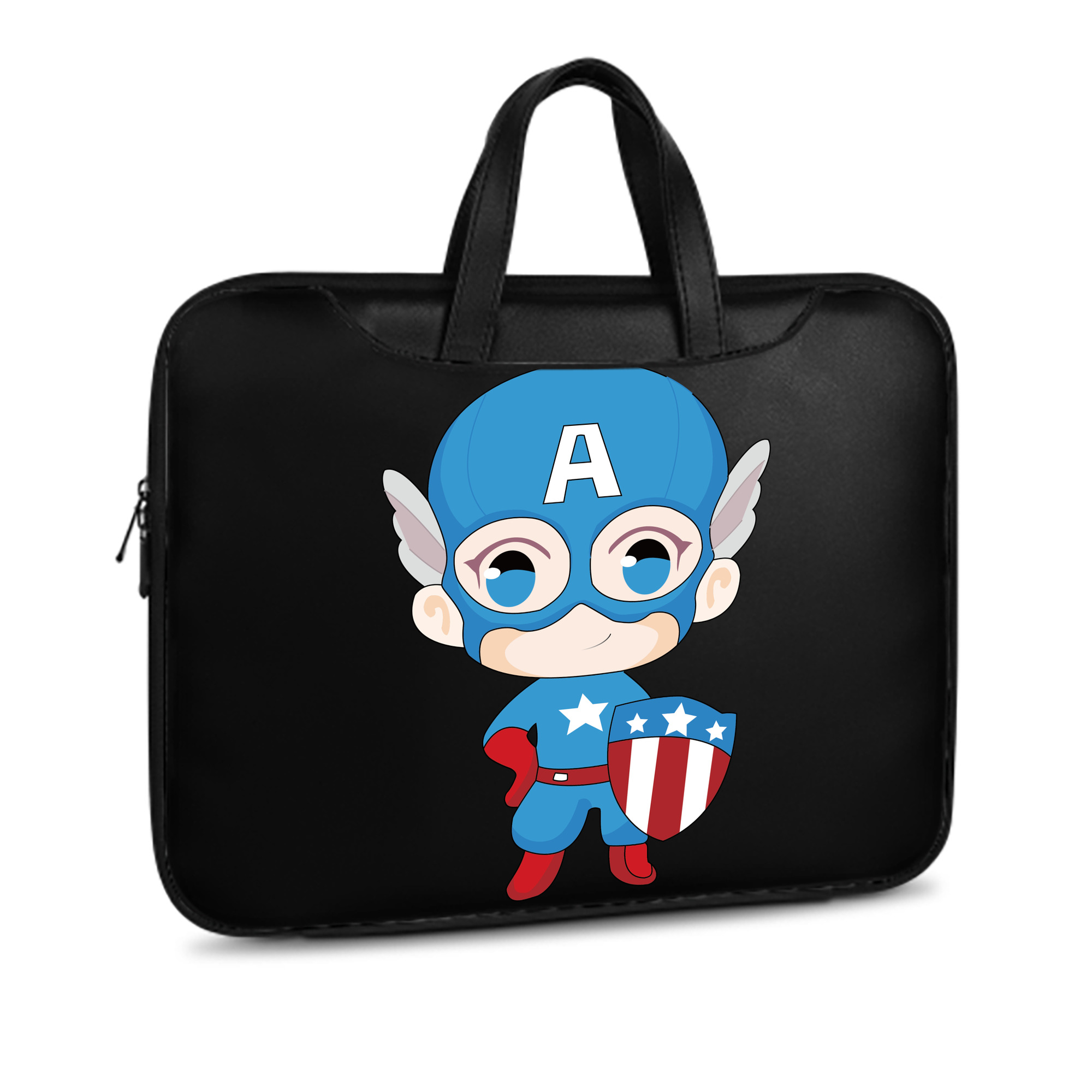 （画像用） アベンジャーズ The Avengers レザーラップトップバッグ　ノートパソコンケース