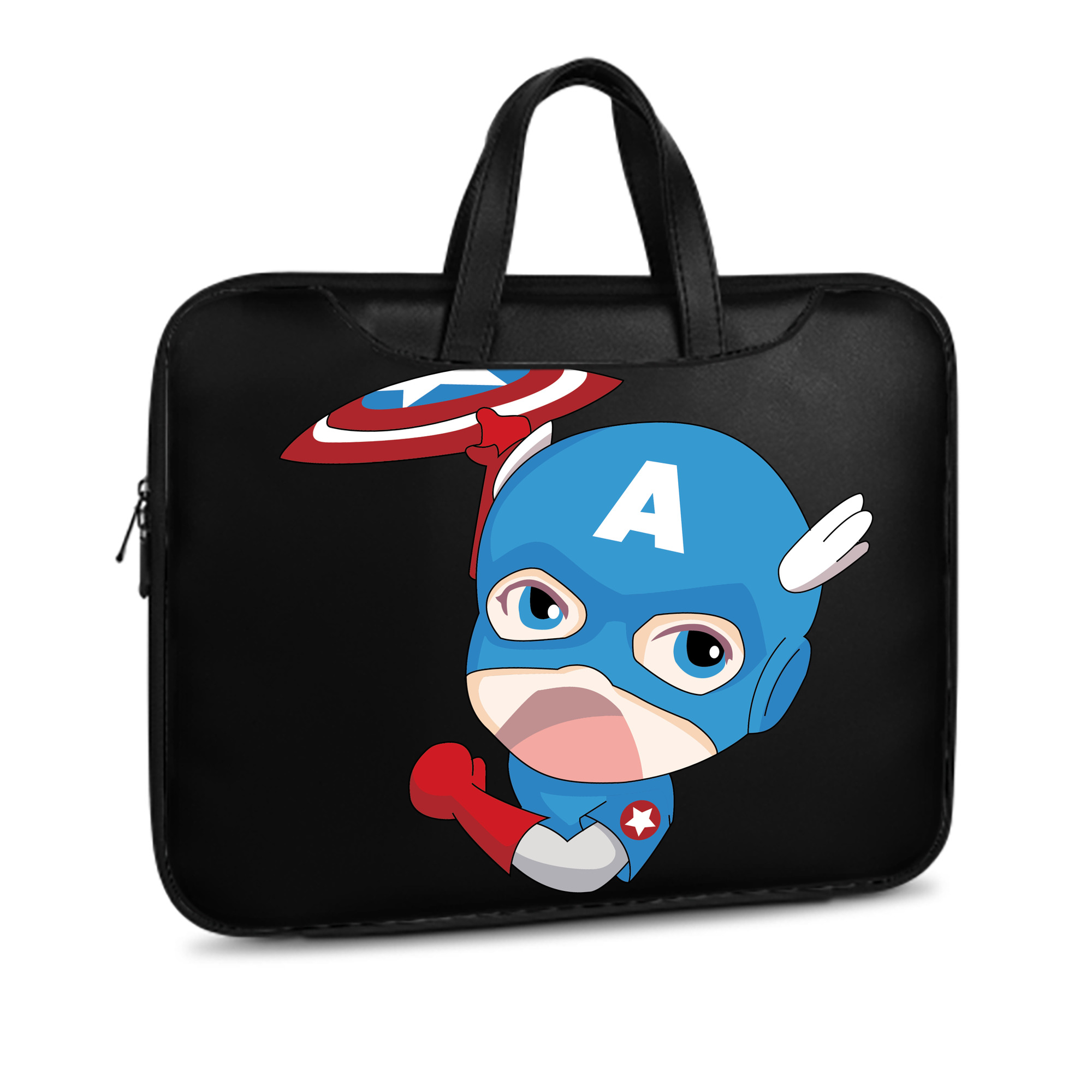 （画像用） アベンジャーズ The Avengers レザーラップトップバッグ　ノートパソコンケース