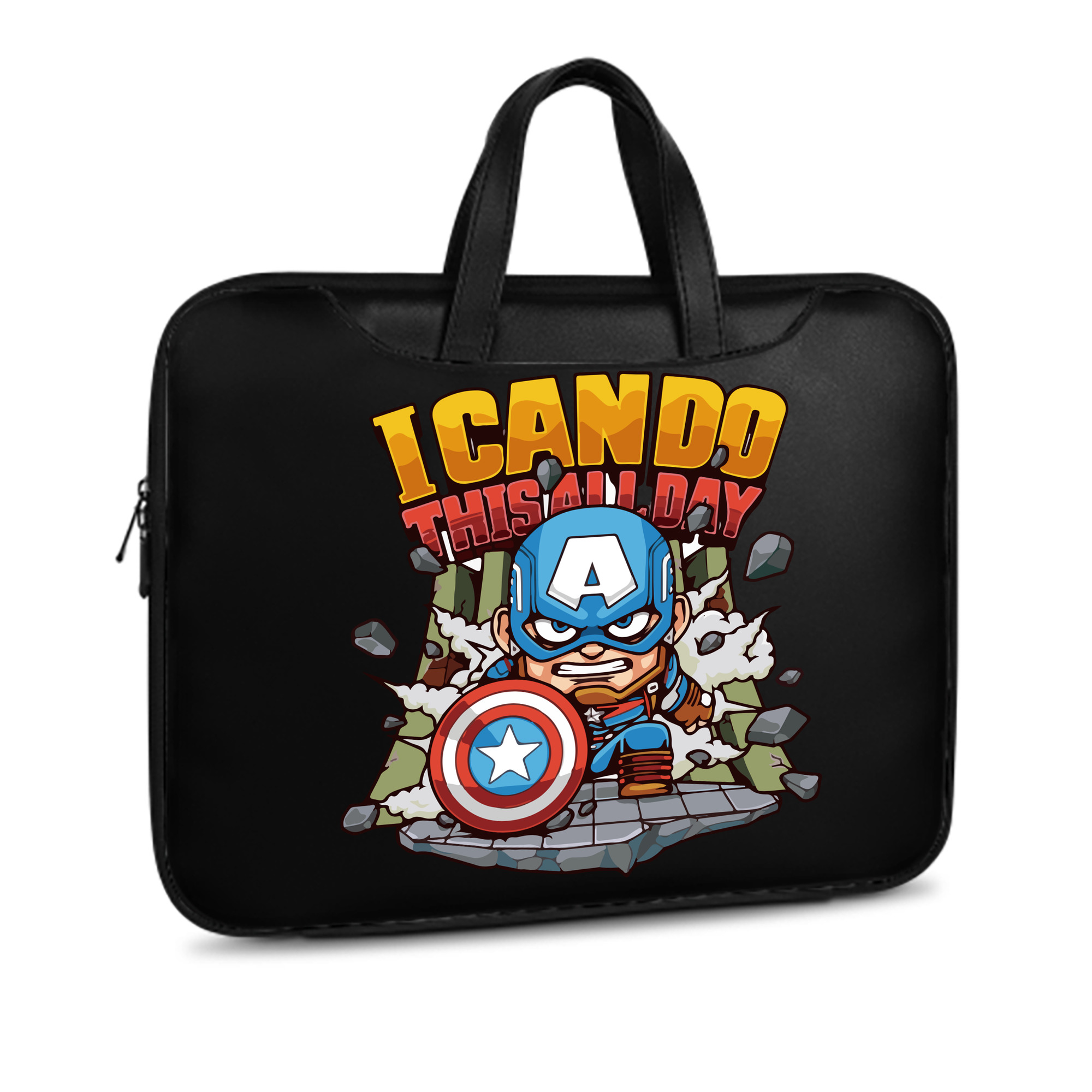 （画像用） アベンジャーズ The Avengers レザーラップトップバッグ　ノートパソコンケース