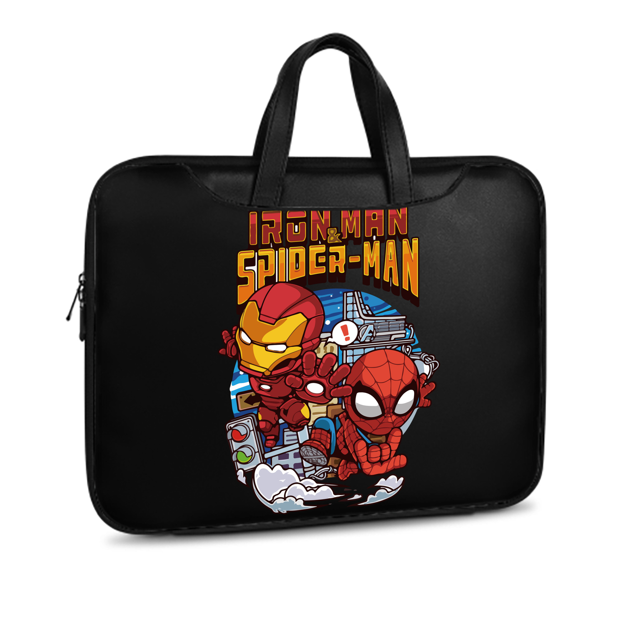 （画像用） アベンジャーズ The Avengers レザーラップトップバッグ　ノートパソコンケース