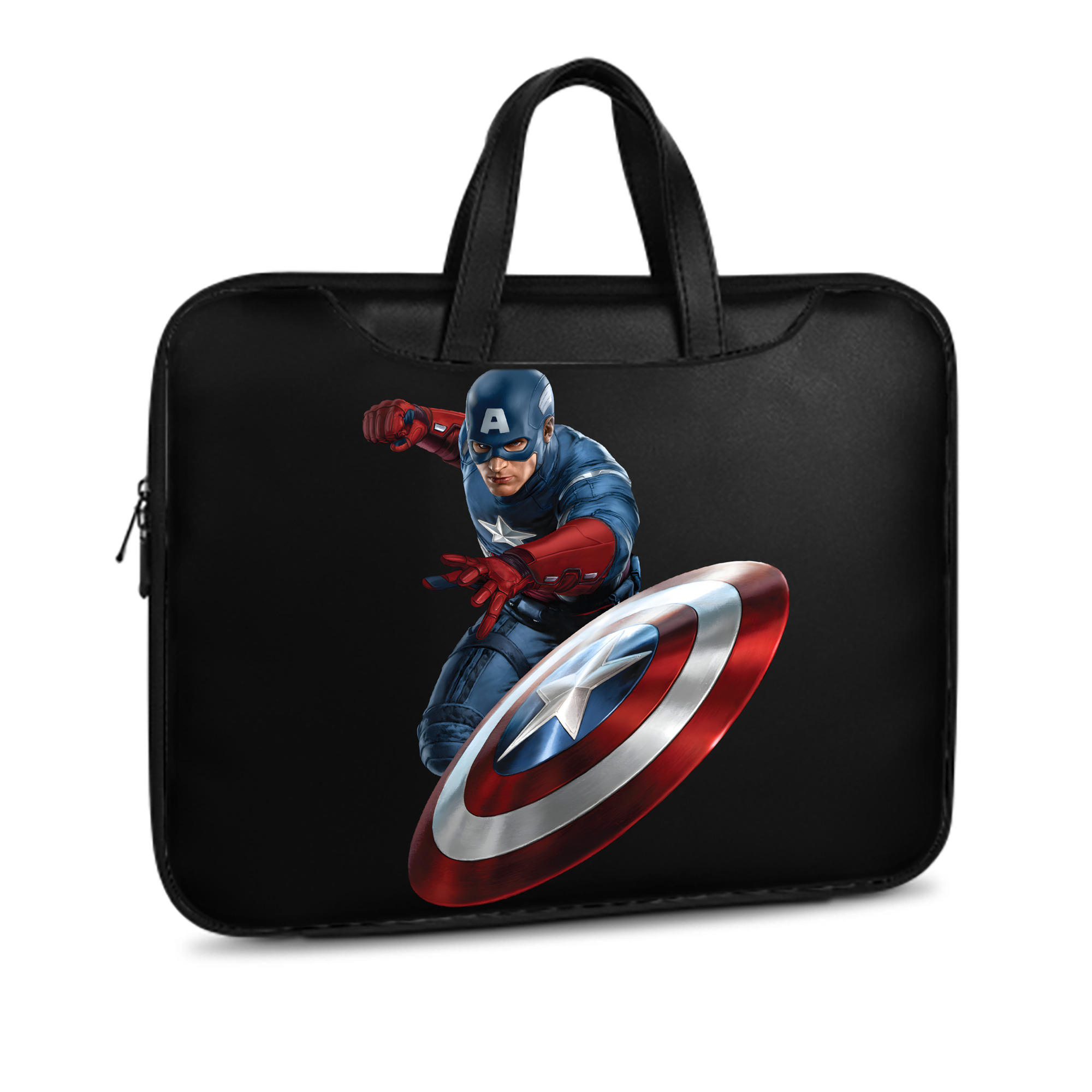 （画像用） アベンジャーズ The Avengers レザーラップトップバッグ　ノートパソコンケース