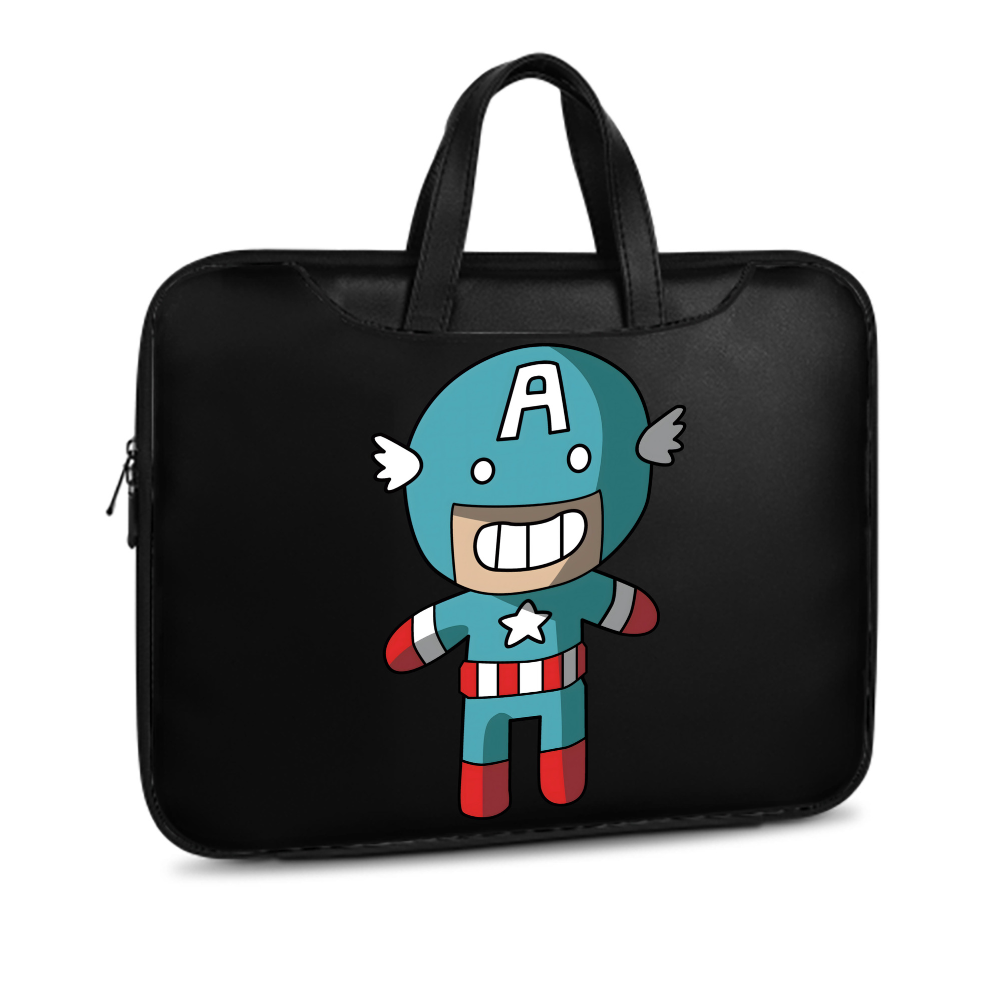 （画像用） アベンジャーズ The Avengers レザーラップトップバッグ　ノートパソコンケース