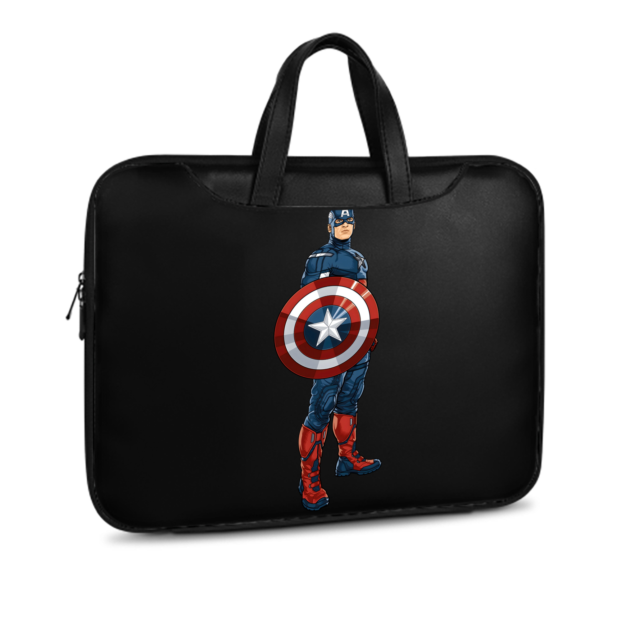 （画像用） アベンジャーズ The Avengers レザーラップトップバッグ　ノートパソコンケース