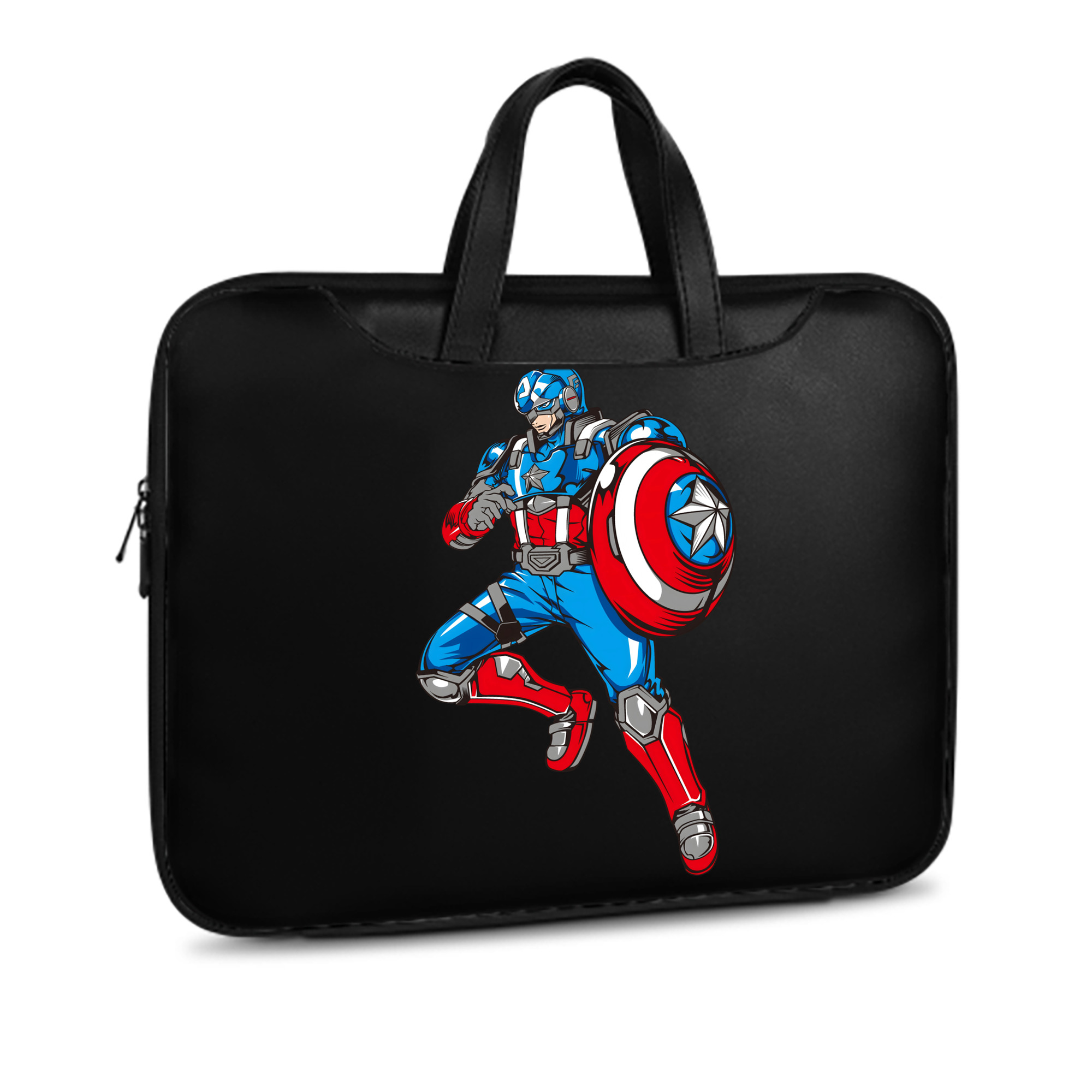 （画像用） アベンジャーズ The Avengers レザーラップトップバッグ　ノートパソコンケース