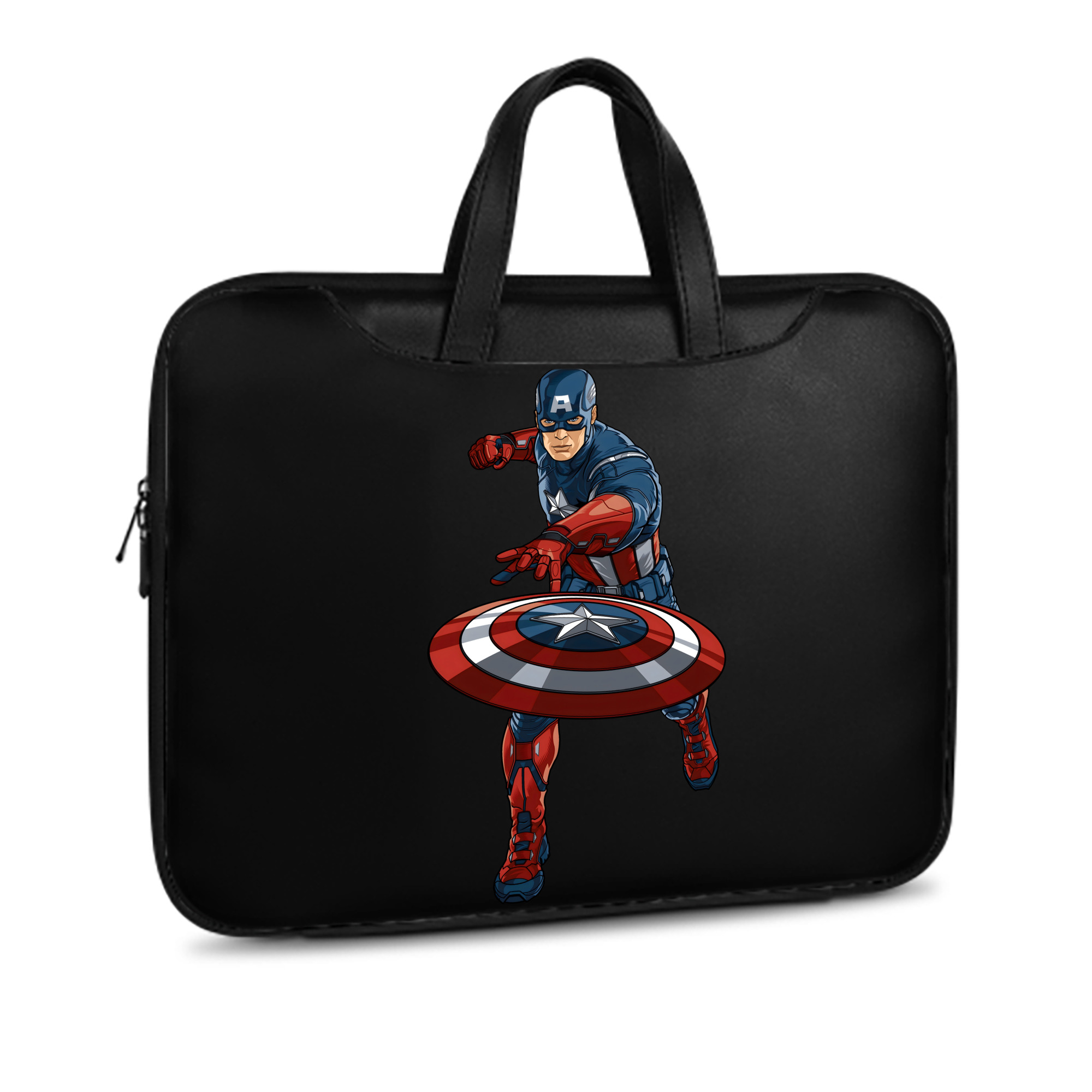 （画像用） アベンジャーズ The Avengers レザーラップトップバッグ　ノートパソコンケース