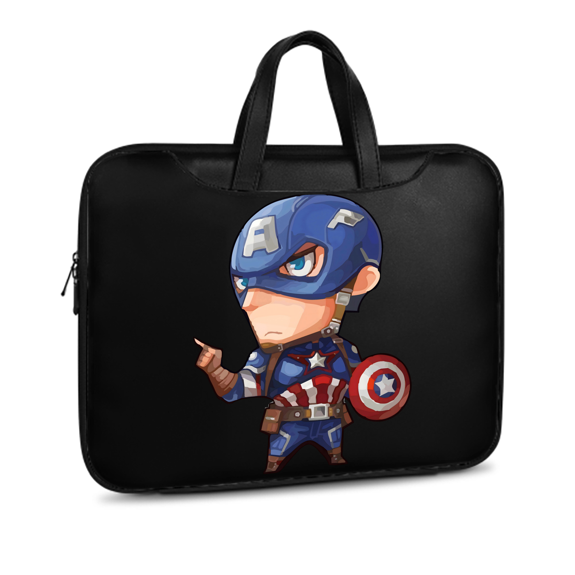（画像用） アベンジャーズ The Avengers レザーラップトップバッグ　ノートパソコンケース