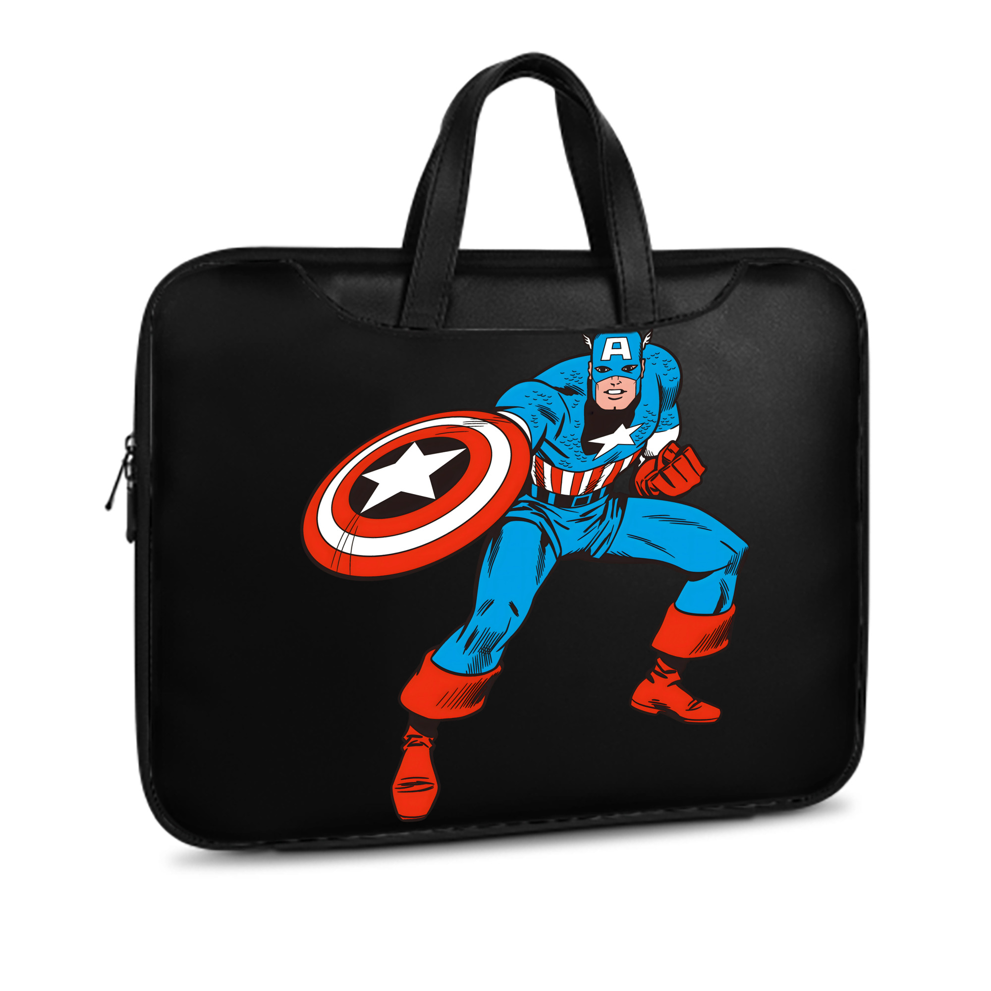 （画像用） アベンジャーズ The Avengers レザーラップトップバッグ　ノートパソコンケース