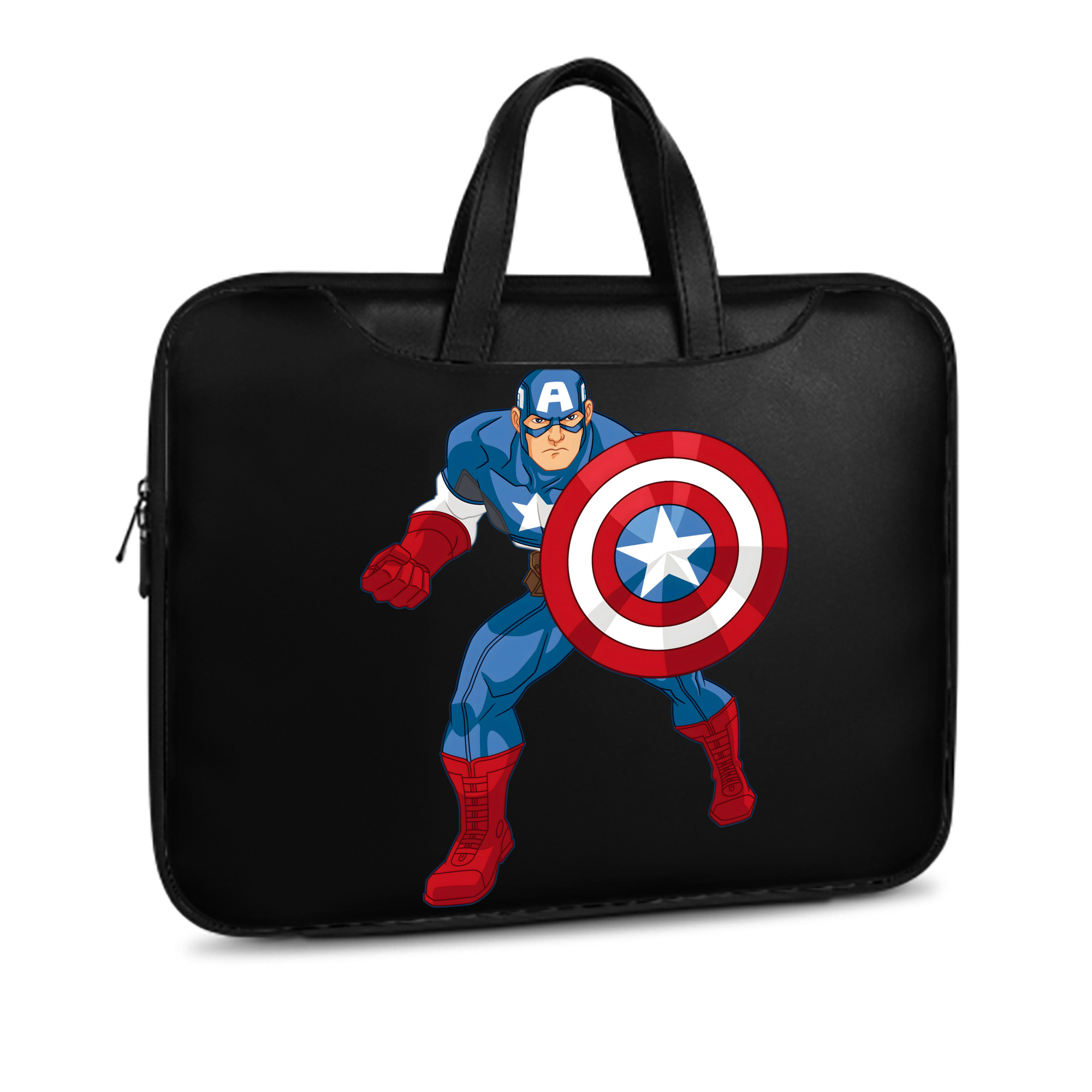 （画像用） アベンジャーズ The Avengers レザーラップトップバッグ　ノートパソコンケース