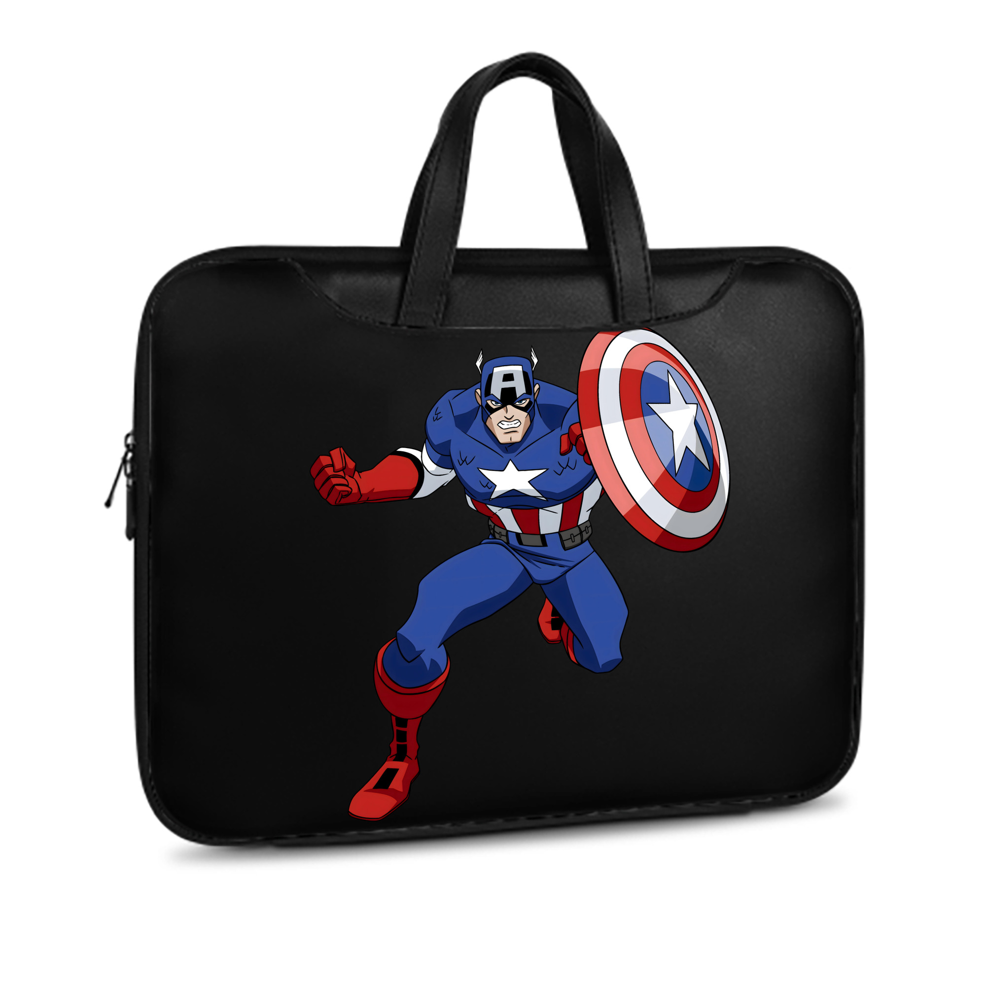 （画像用） アベンジャーズ The Avengers レザーラップトップバッグ　ノートパソコンケース