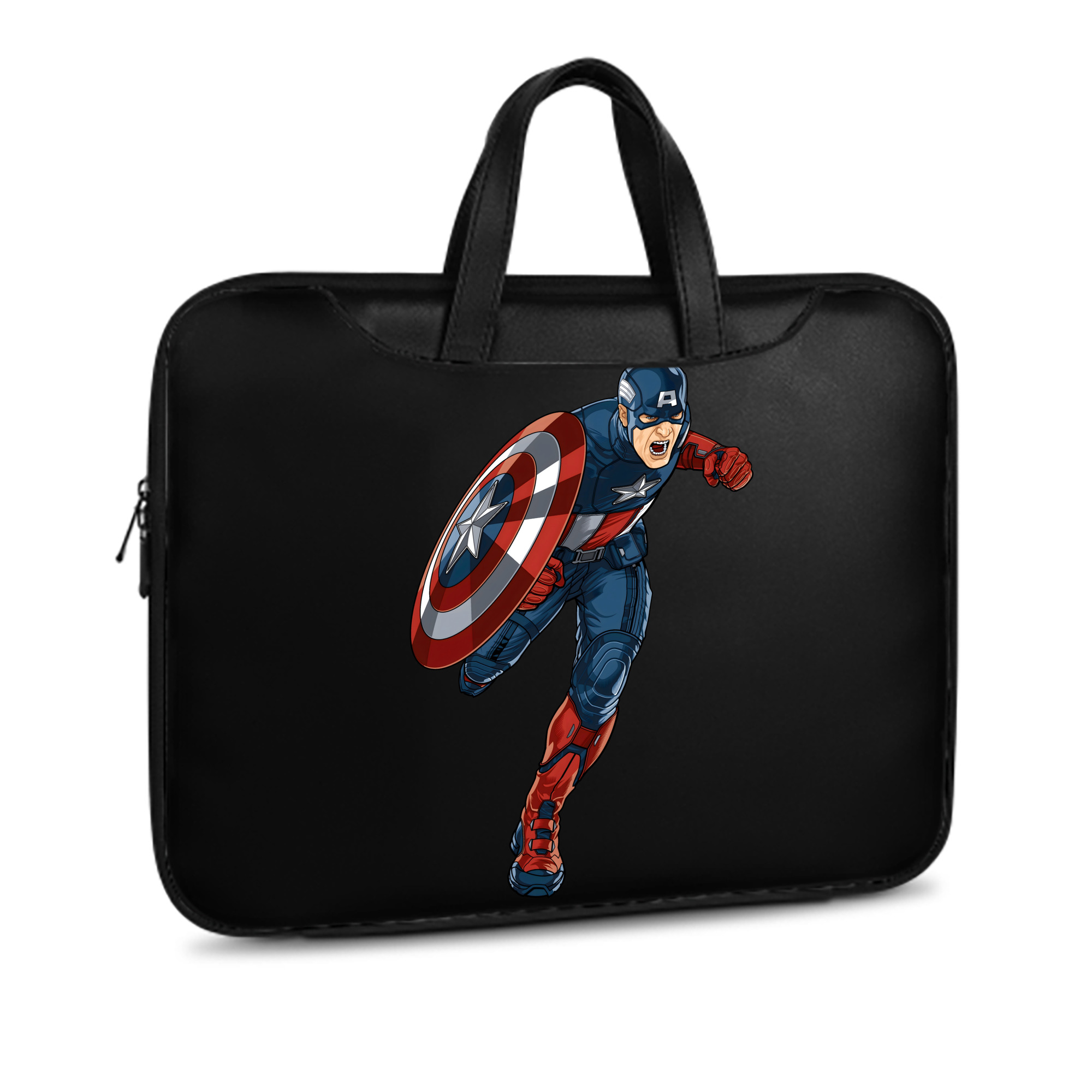 （画像用） アベンジャーズ The Avengers レザーラップトップバッグ　ノートパソコンケース