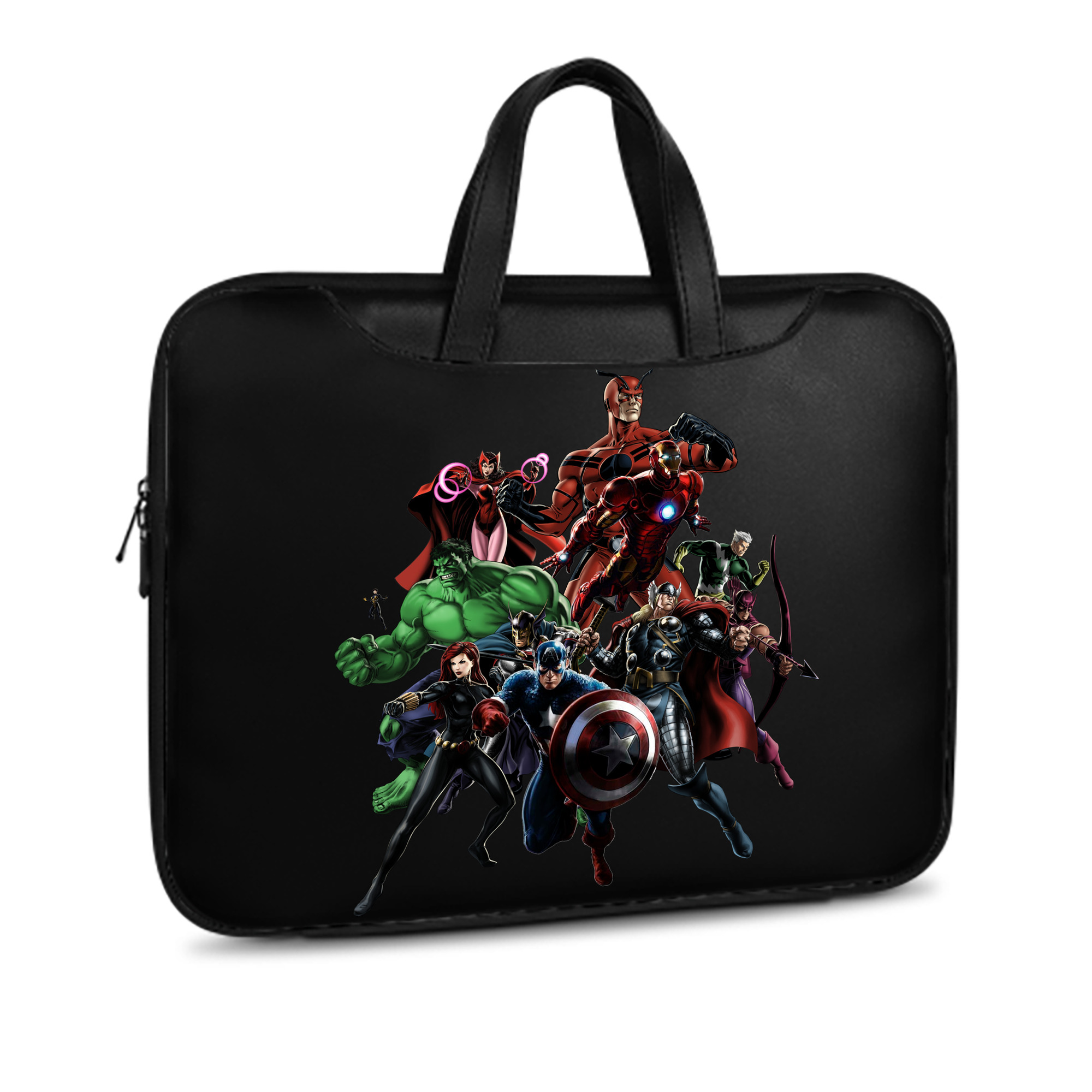 （画像用） アベンジャーズ The Avengers レザーラップトップバッグ　ノートパソコンケース