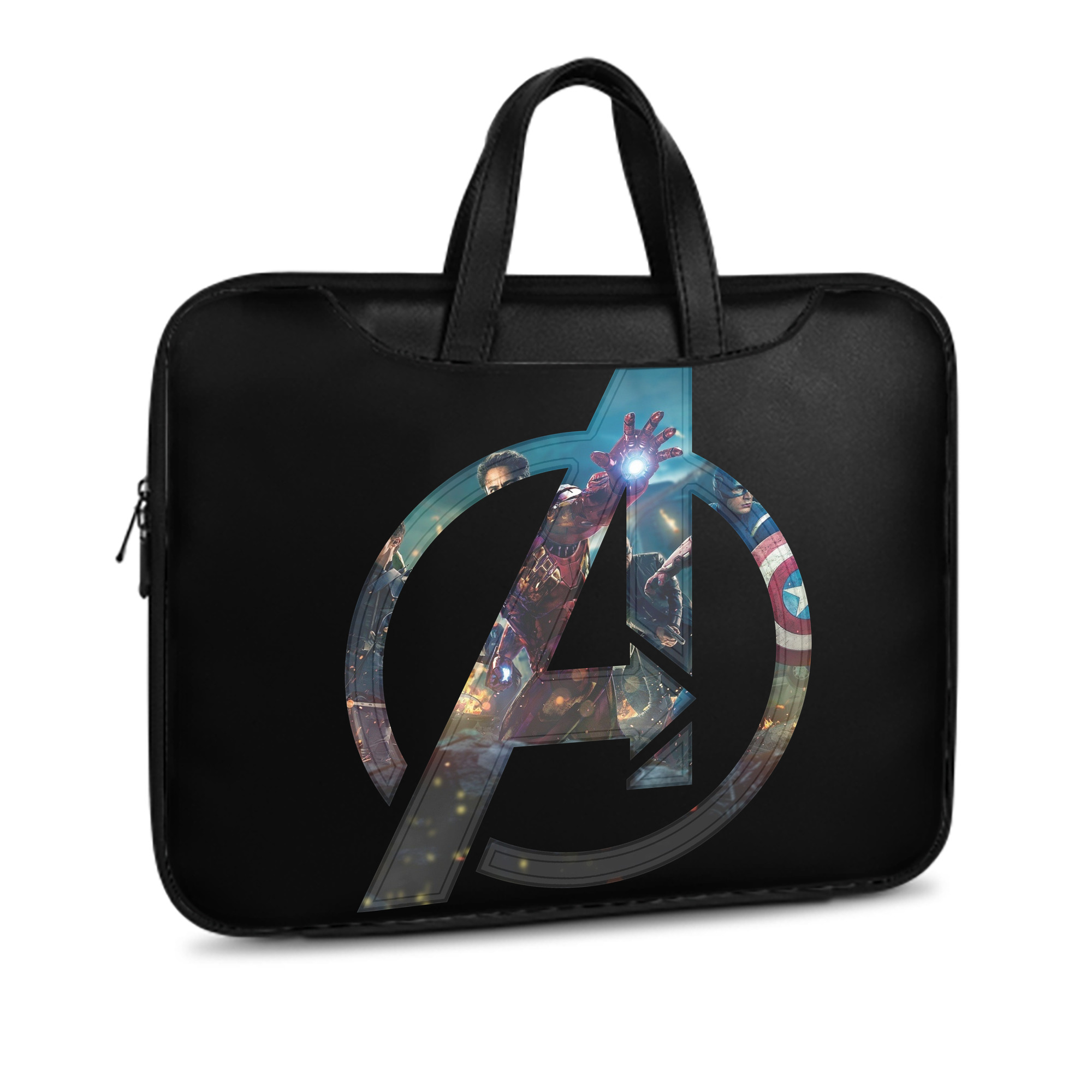 （画像用） アベンジャーズ The Avengers レザーラップトップバッグ　ノートパソコンケース