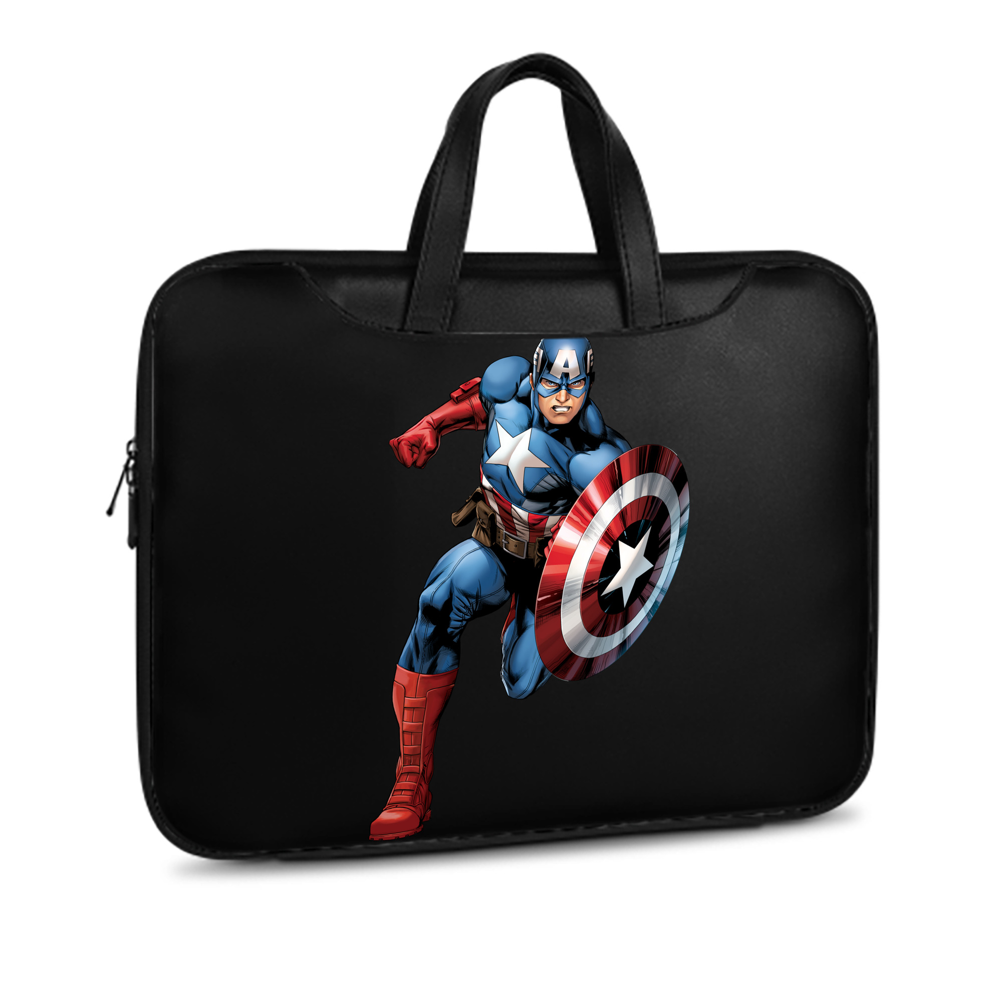 （画像用） アベンジャーズ The Avengers レザーラップトップバッグ　ノートパソコンケース