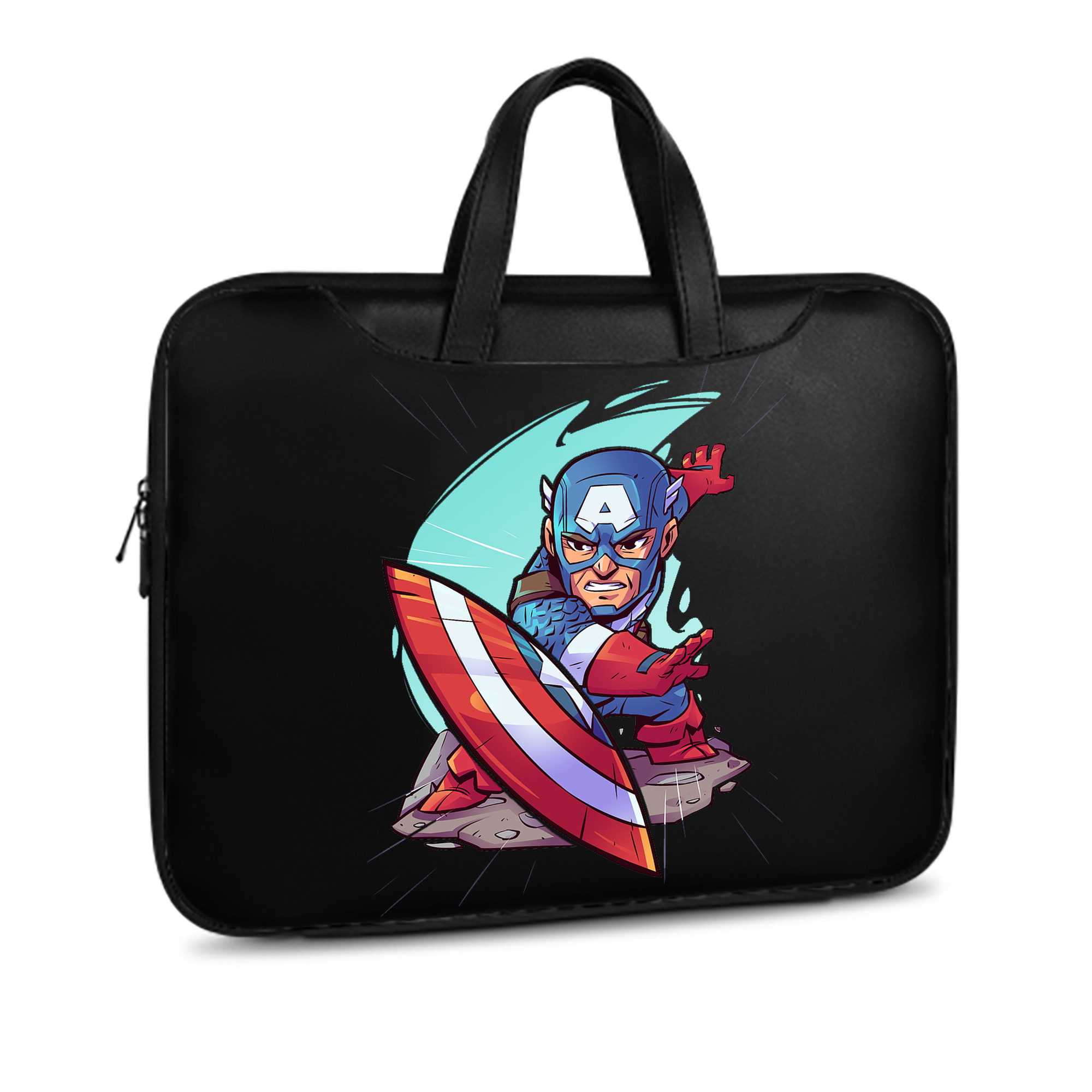 （画像用） アベンジャーズ The Avengers レザーラップトップバッグ　ノートパソコンケース
