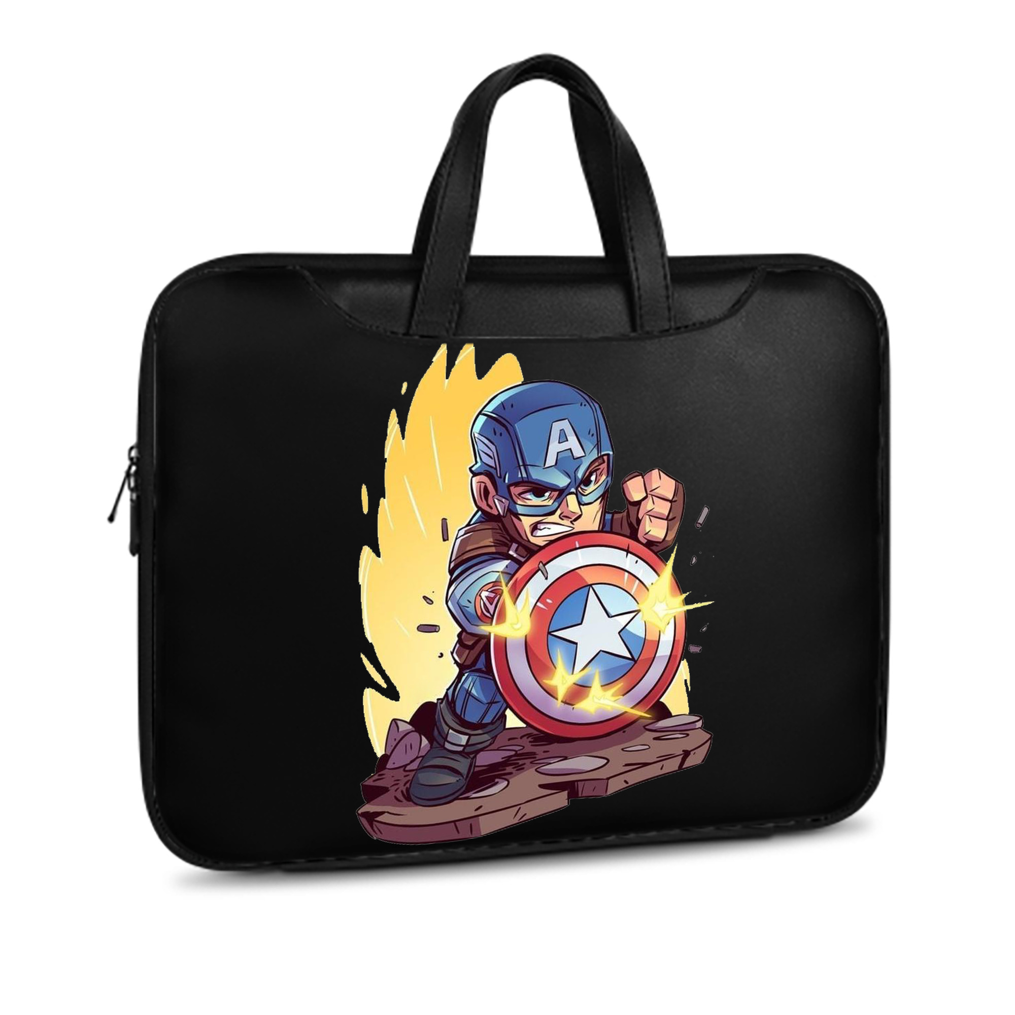 （画像用） アベンジャーズ The Avengers レザーラップトップバッグ　ノートパソコンケース