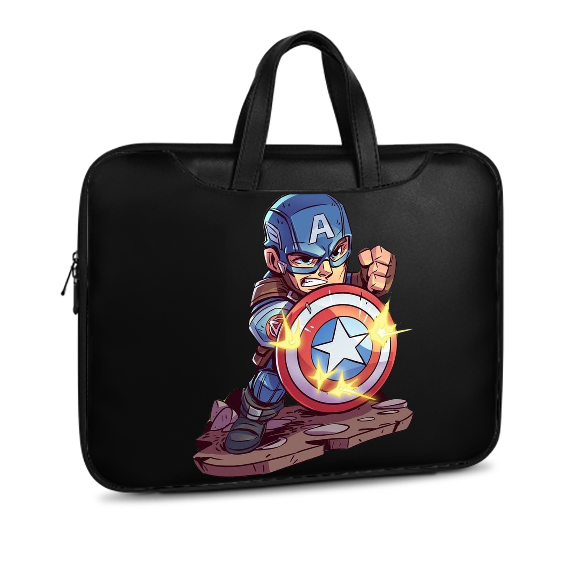 （画像用） アベンジャーズ The Avengers レザーラップトップバッグ　ノートパソコンケース