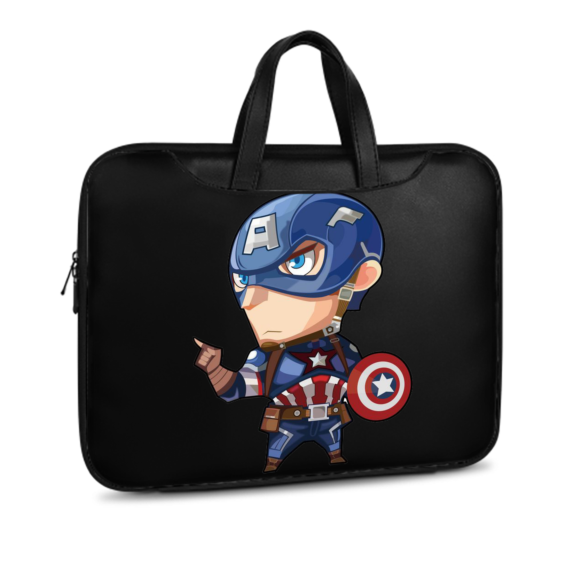 （画像用） アベンジャーズ The Avengers レザーラップトップバッグ　ノートパソコンケース