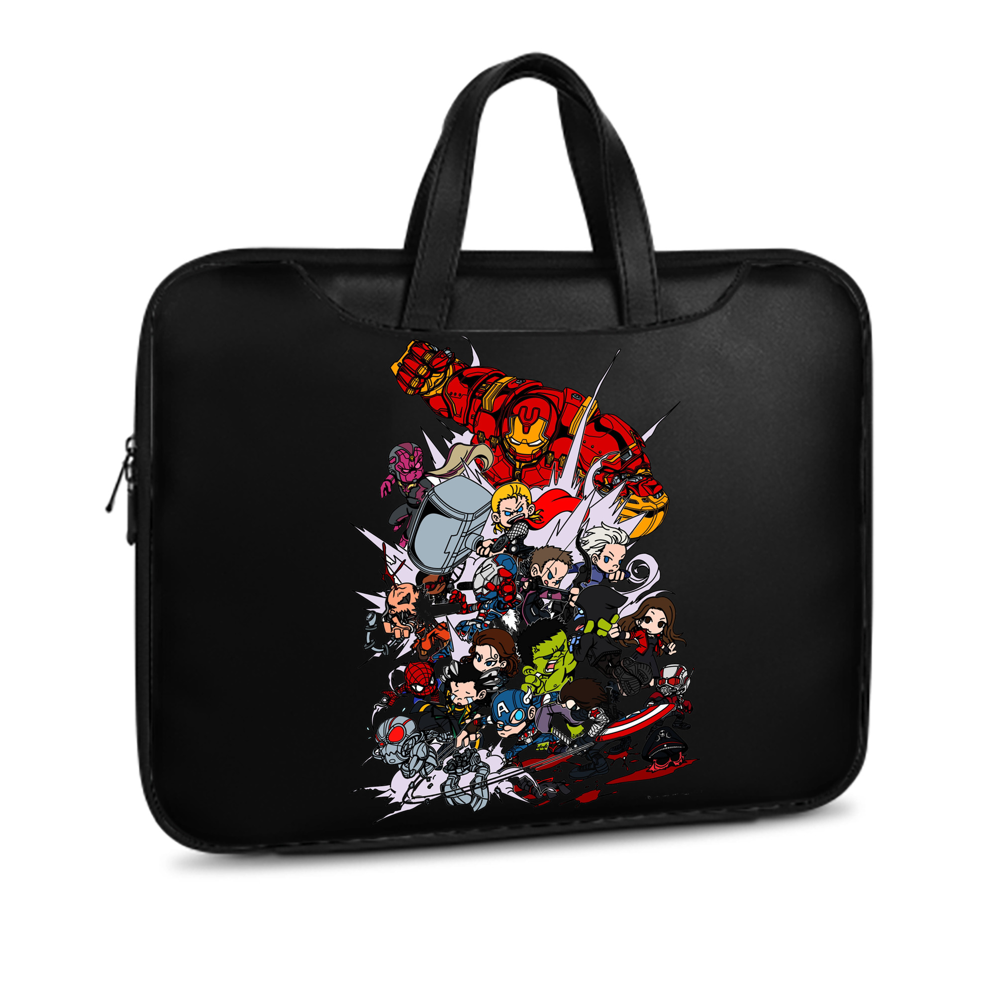 （画像用） アベンジャーズ The Avengers レザーラップトップバッグ　ノートパソコンケース