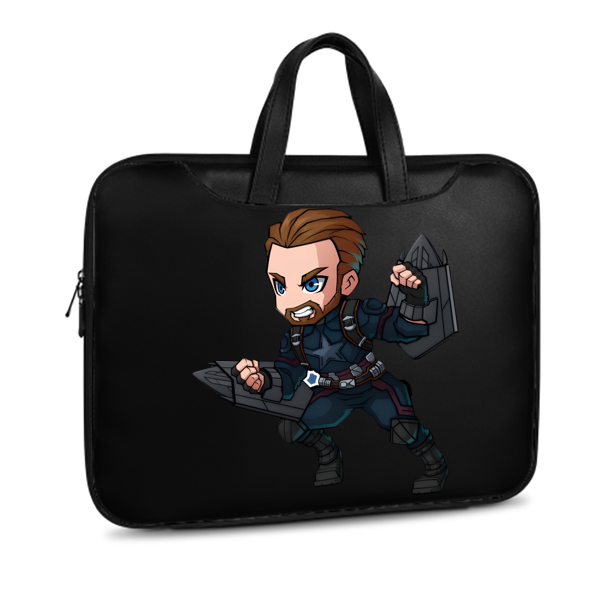 （画像用） アベンジャーズ The Avengers レザーラップトップバッグ　ノートパソコンケース