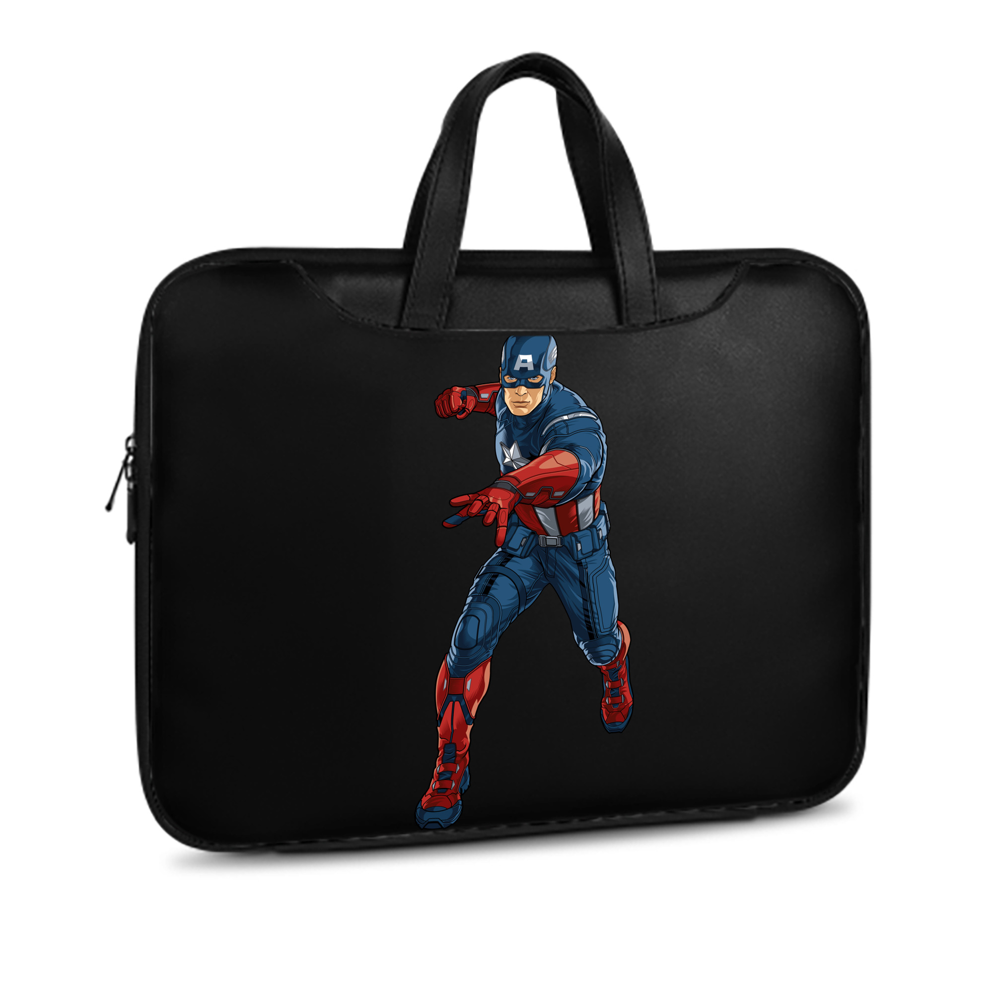 （画像用） アベンジャーズ The Avengers レザーラップトップバッグ　ノートパソコンケース