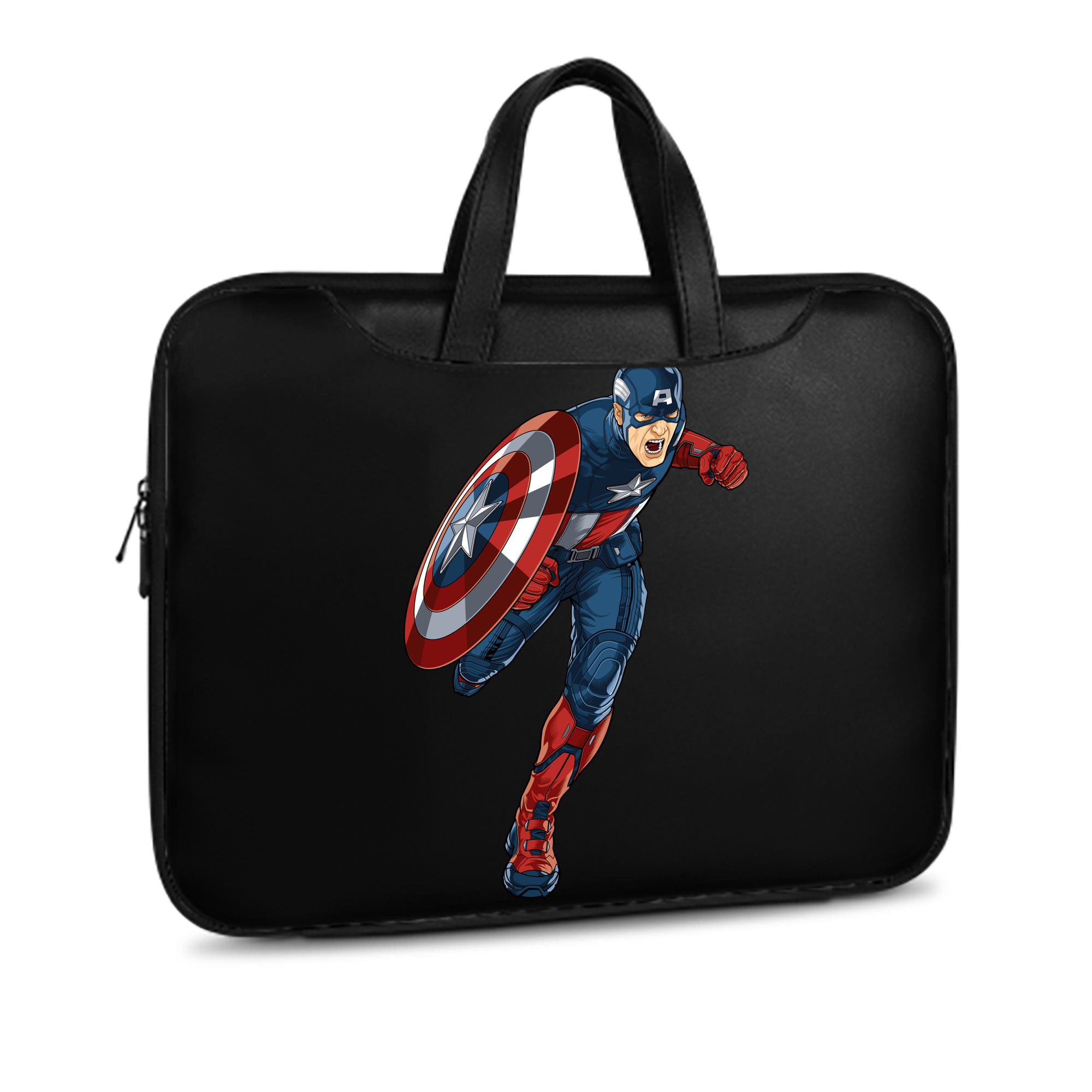 （画像用） アベンジャーズ The Avengers レザーラップトップバッグ　ノートパソコンケース