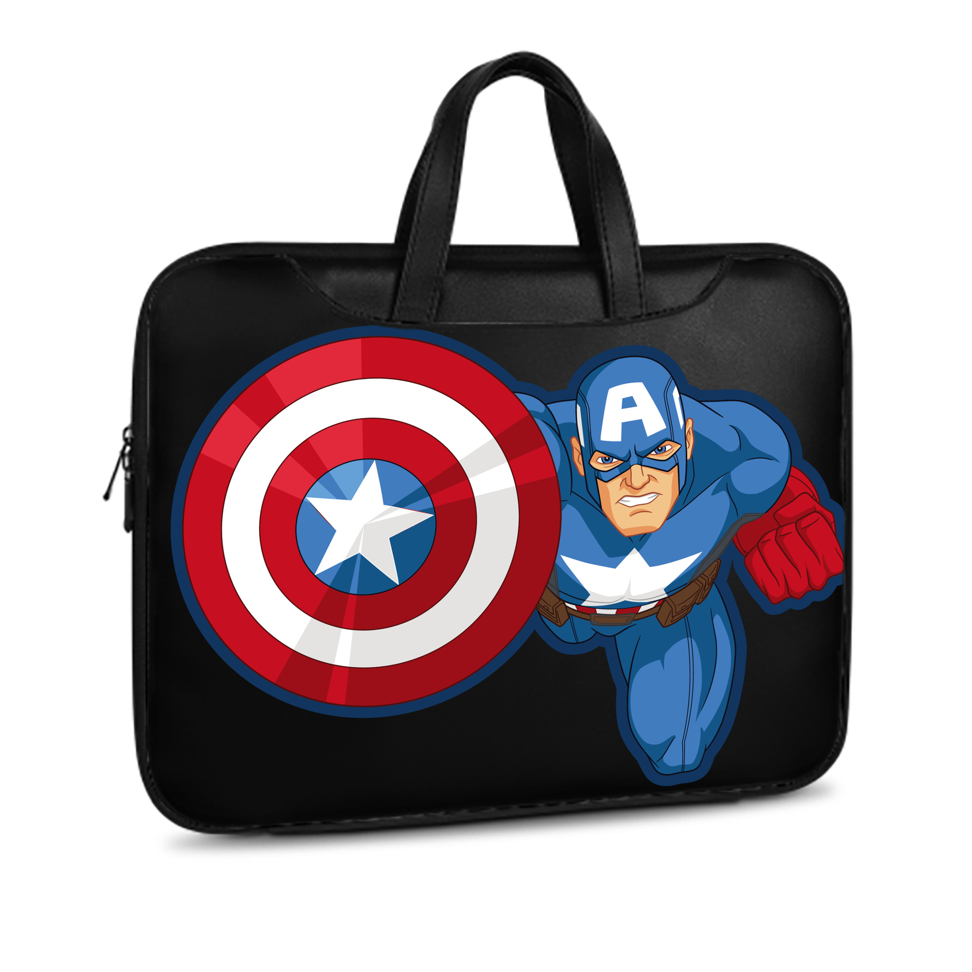 （画像用） アベンジャーズ The Avengers レザーラップトップバッグ　ノートパソコンケース