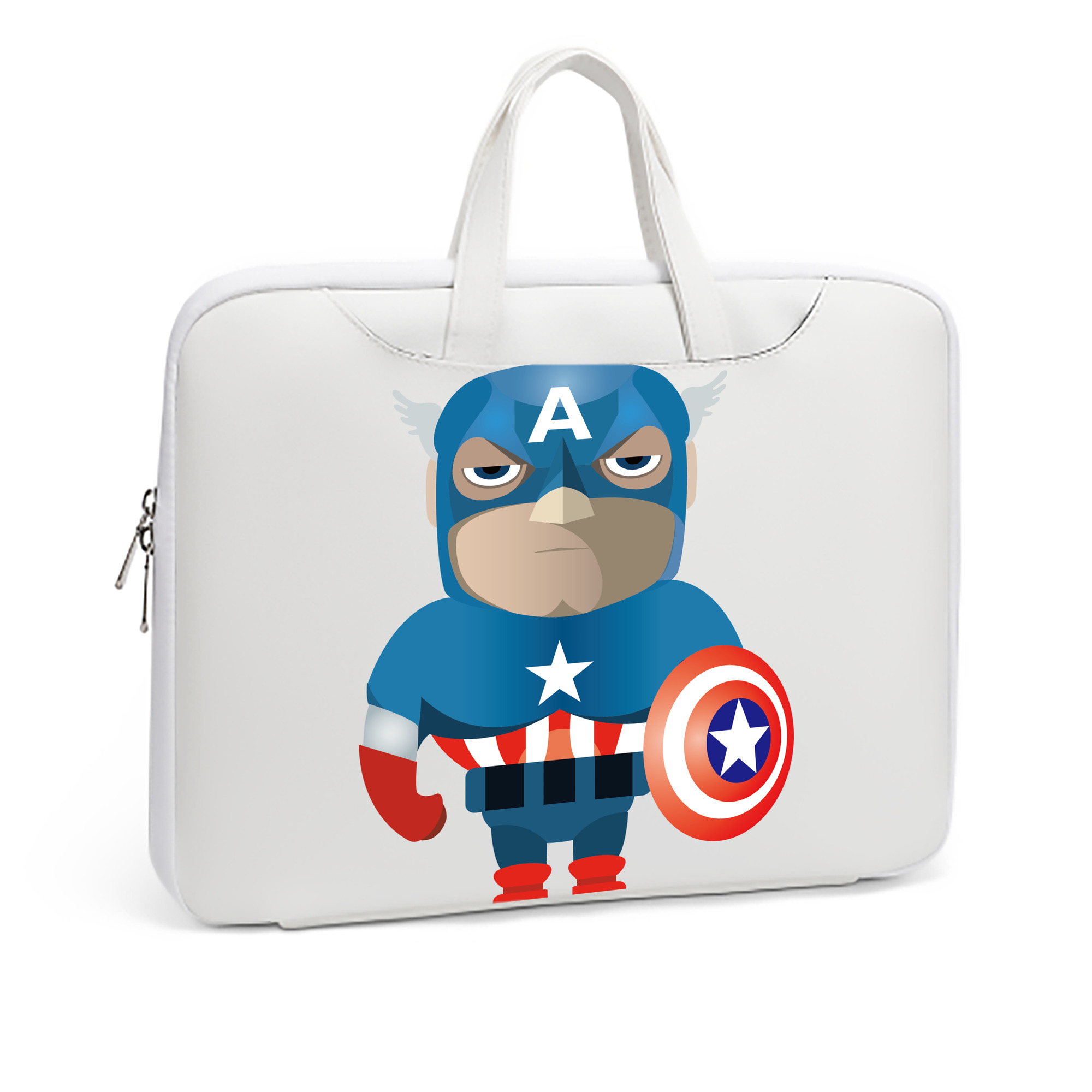 （画像用） アベンジャーズ The Avengers レザーラップトップバッグ　ノートパソコンケース