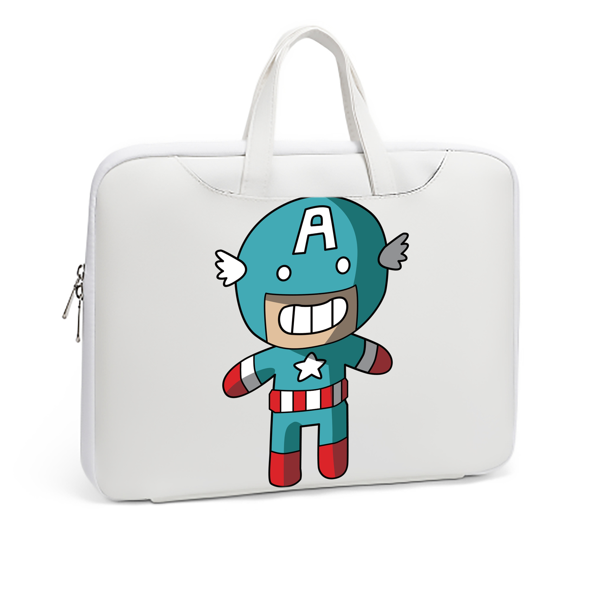 （画像用） アベンジャーズ The Avengers レザーラップトップバッグ　ノートパソコンケース