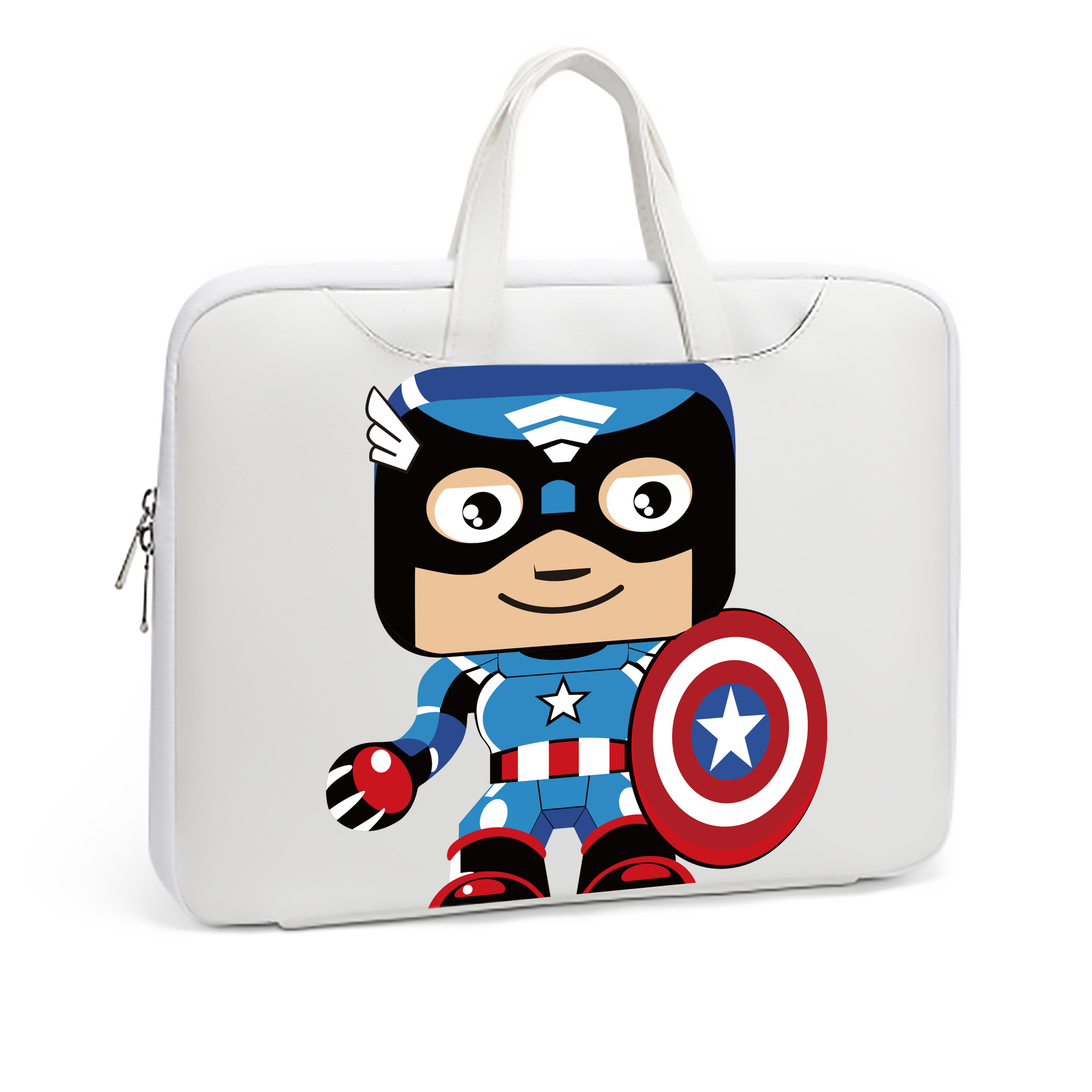 （画像用） アベンジャーズ The Avengers レザーラップトップバッグ　ノートパソコンケース
