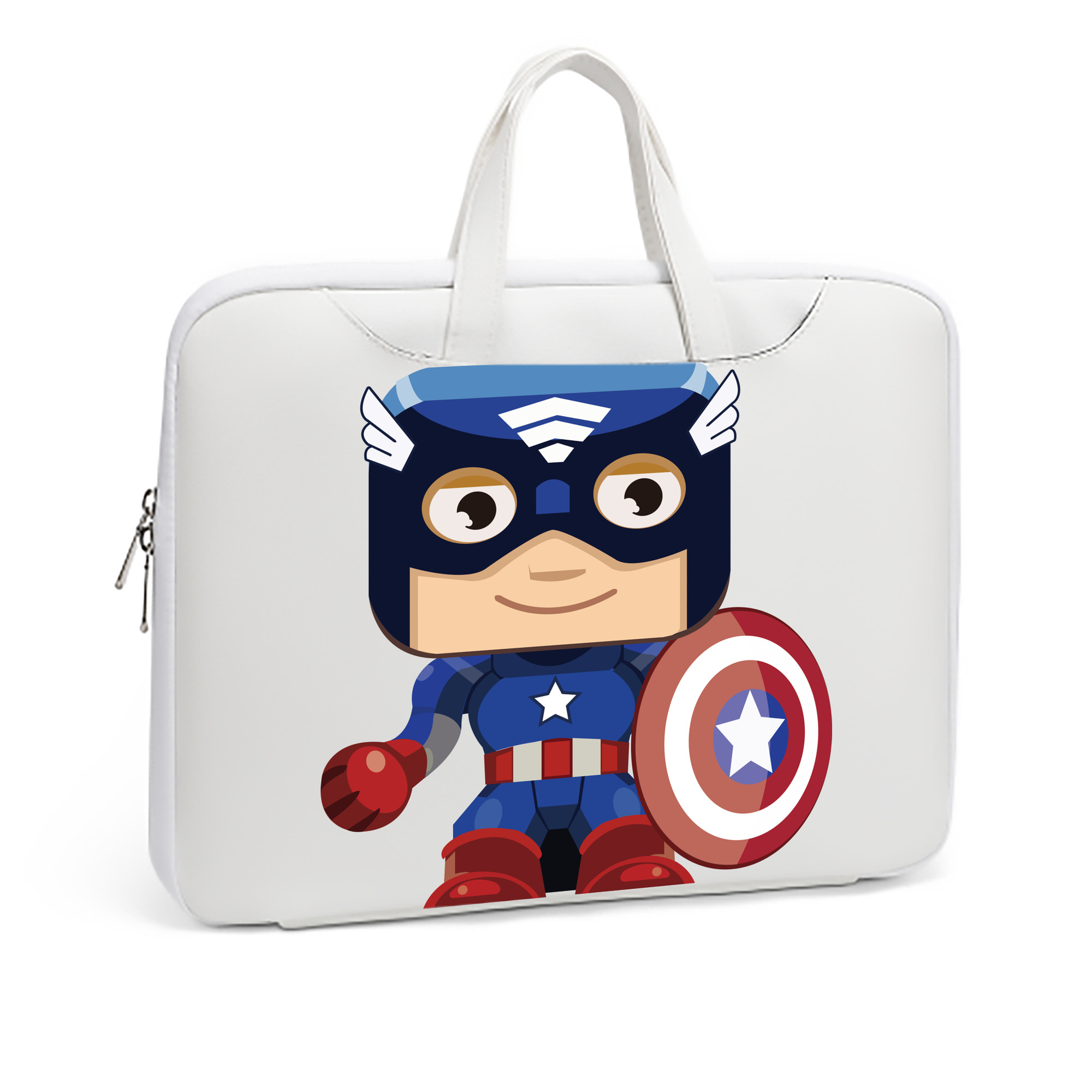（画像用） アベンジャーズ The Avengers レザーラップトップバッグ　ノートパソコンケース