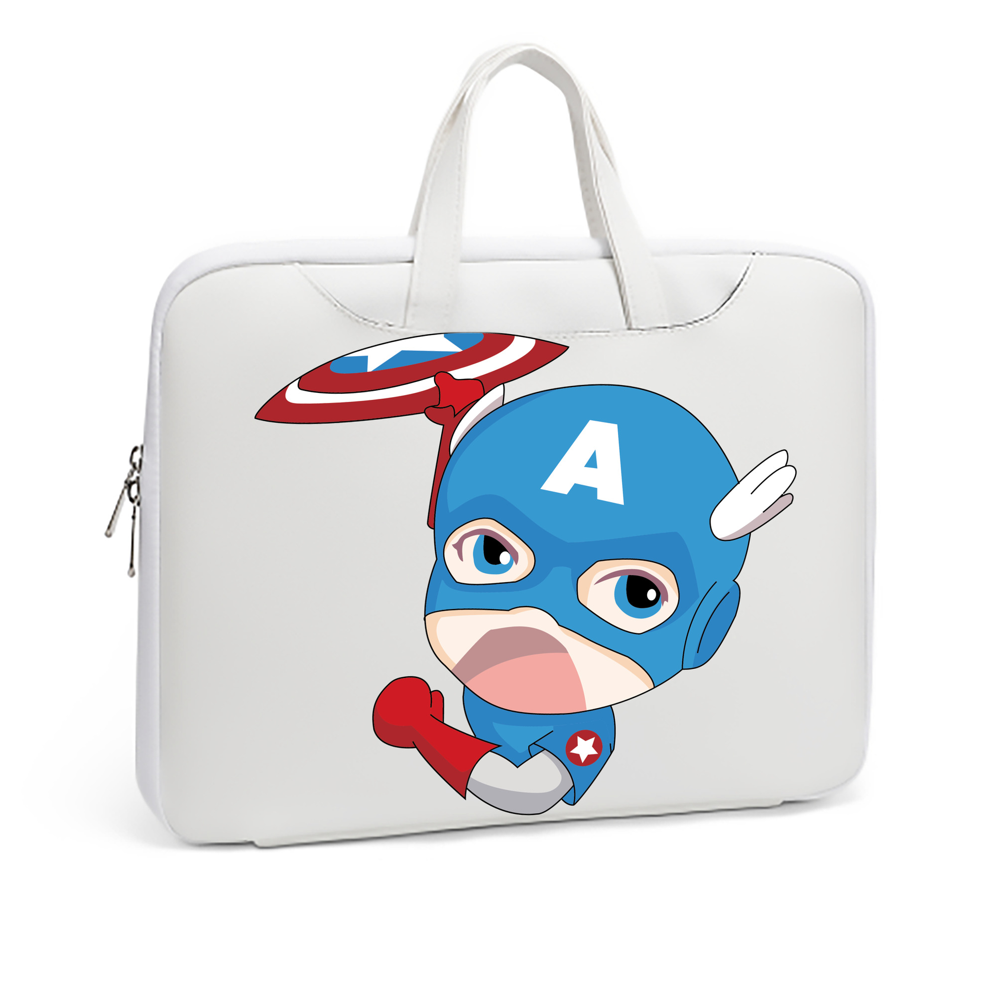 （画像用） アベンジャーズ The Avengers レザーラップトップバッグ　ノートパソコンケース