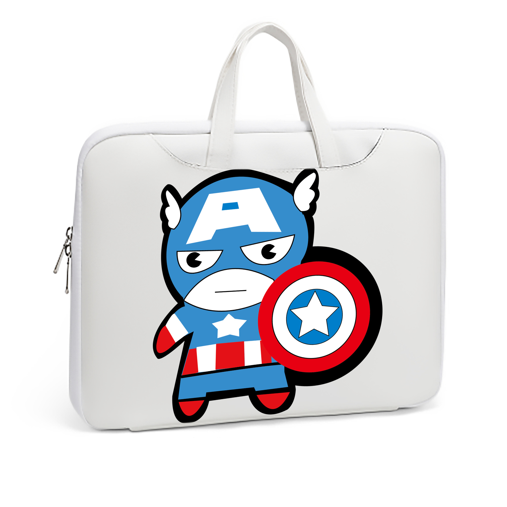 （画像用） アベンジャーズ The Avengers レザーラップトップバッグ　ノートパソコンケース