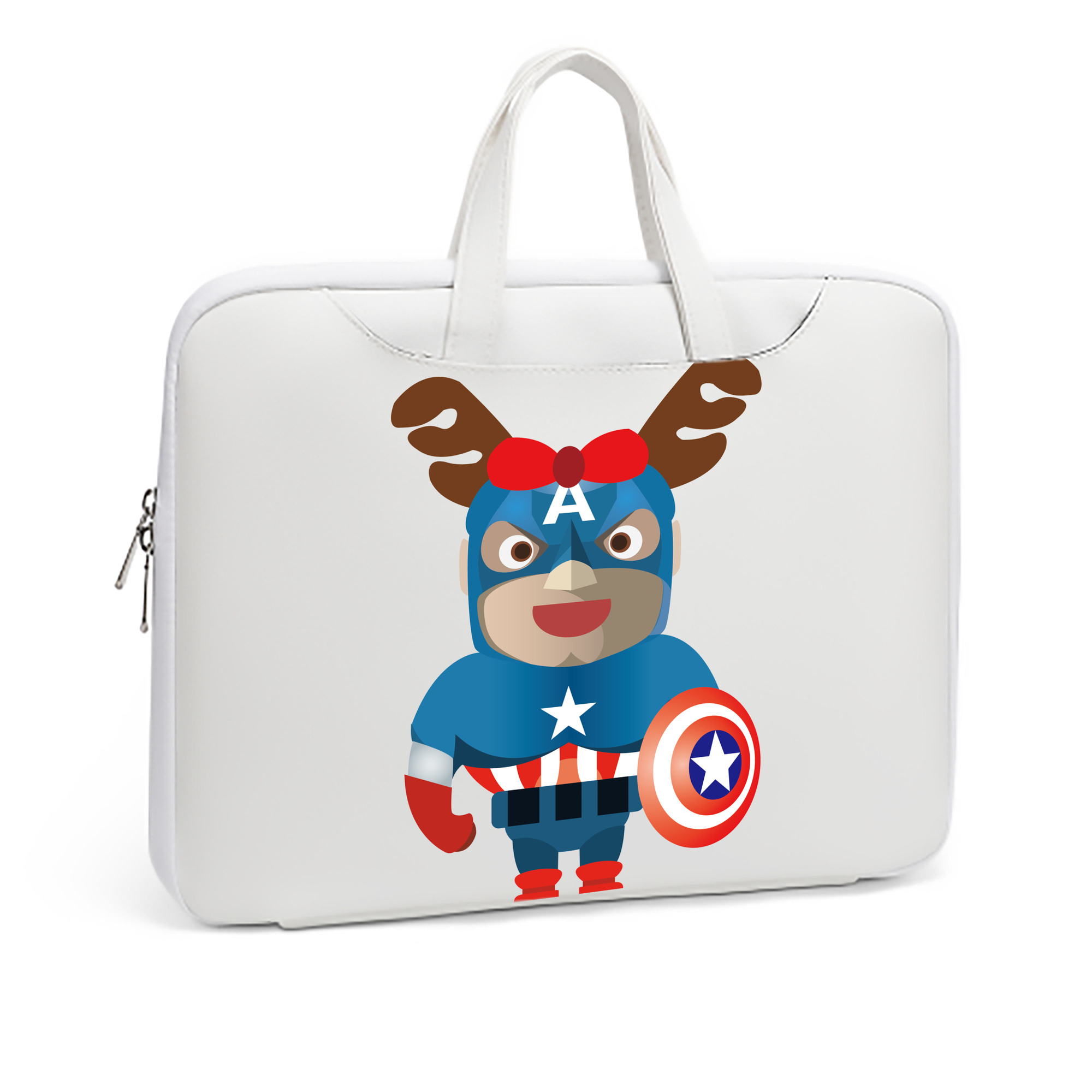 （画像用） アベンジャーズ The Avengers レザーラップトップバッグ　ノートパソコンケース