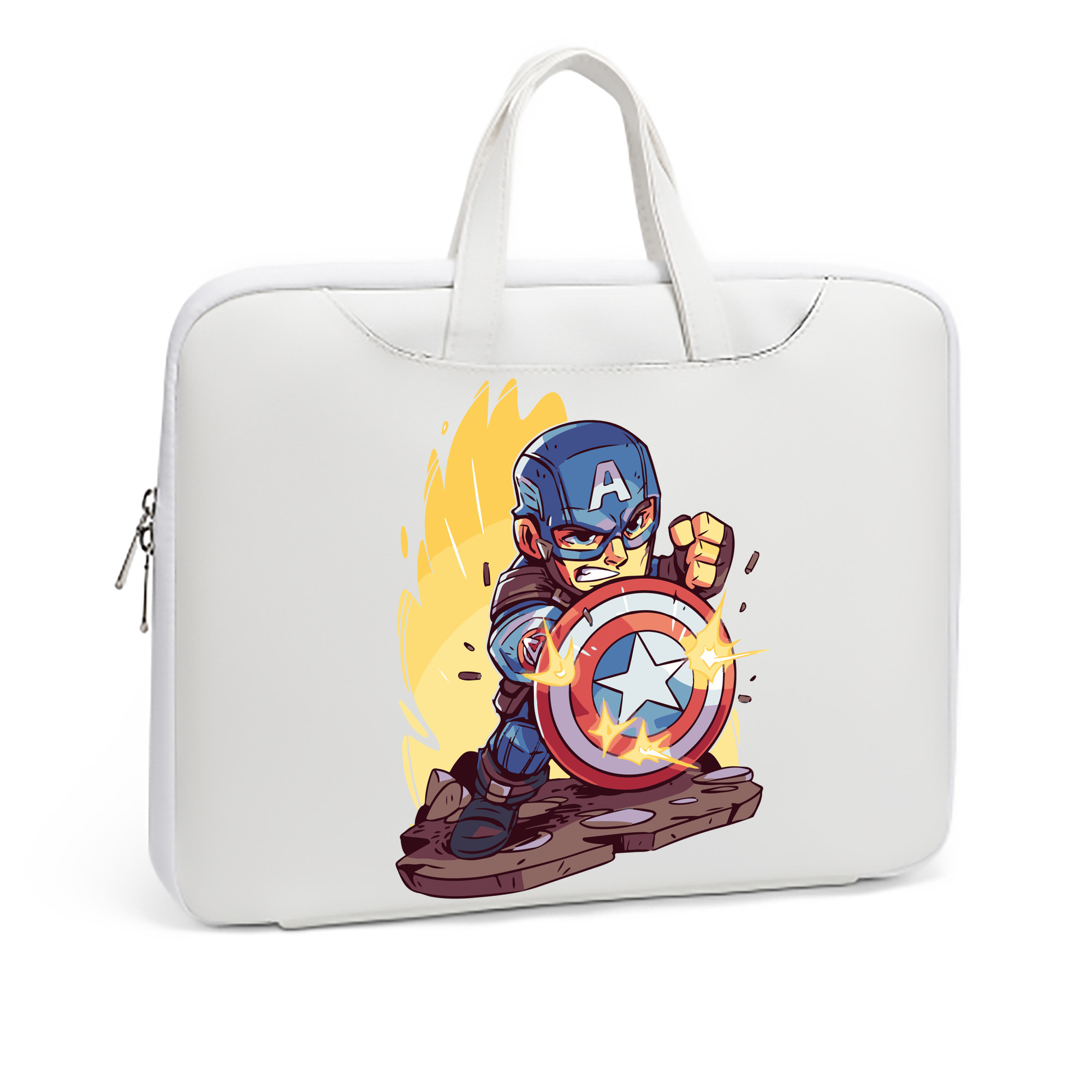 （画像用） アベンジャーズ The Avengers レザーラップトップバッグ　ノートパソコンケース