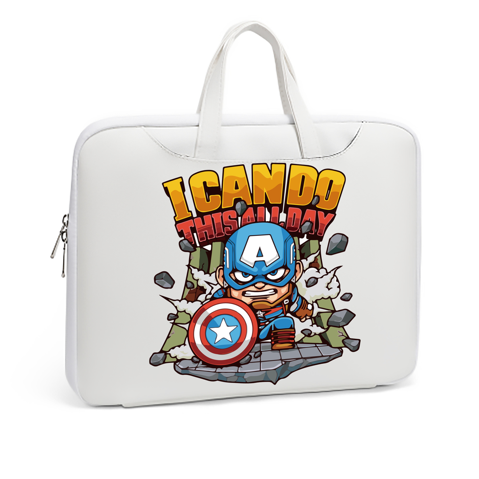 （画像用） アベンジャーズ The Avengers レザーラップトップバッグ　ノートパソコンケース