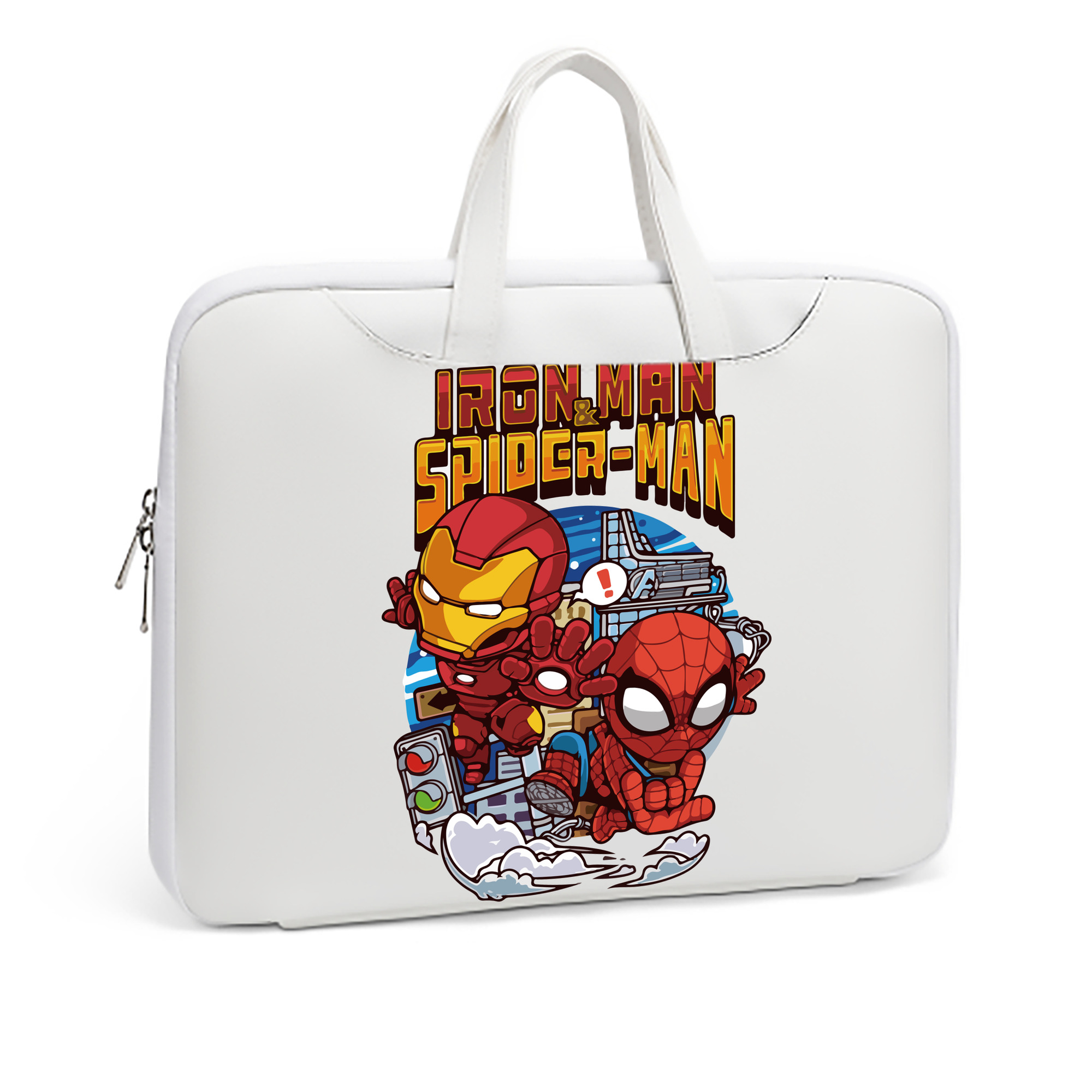 （画像用） アベンジャーズ The Avengers レザーラップトップバッグ　ノートパソコンケース