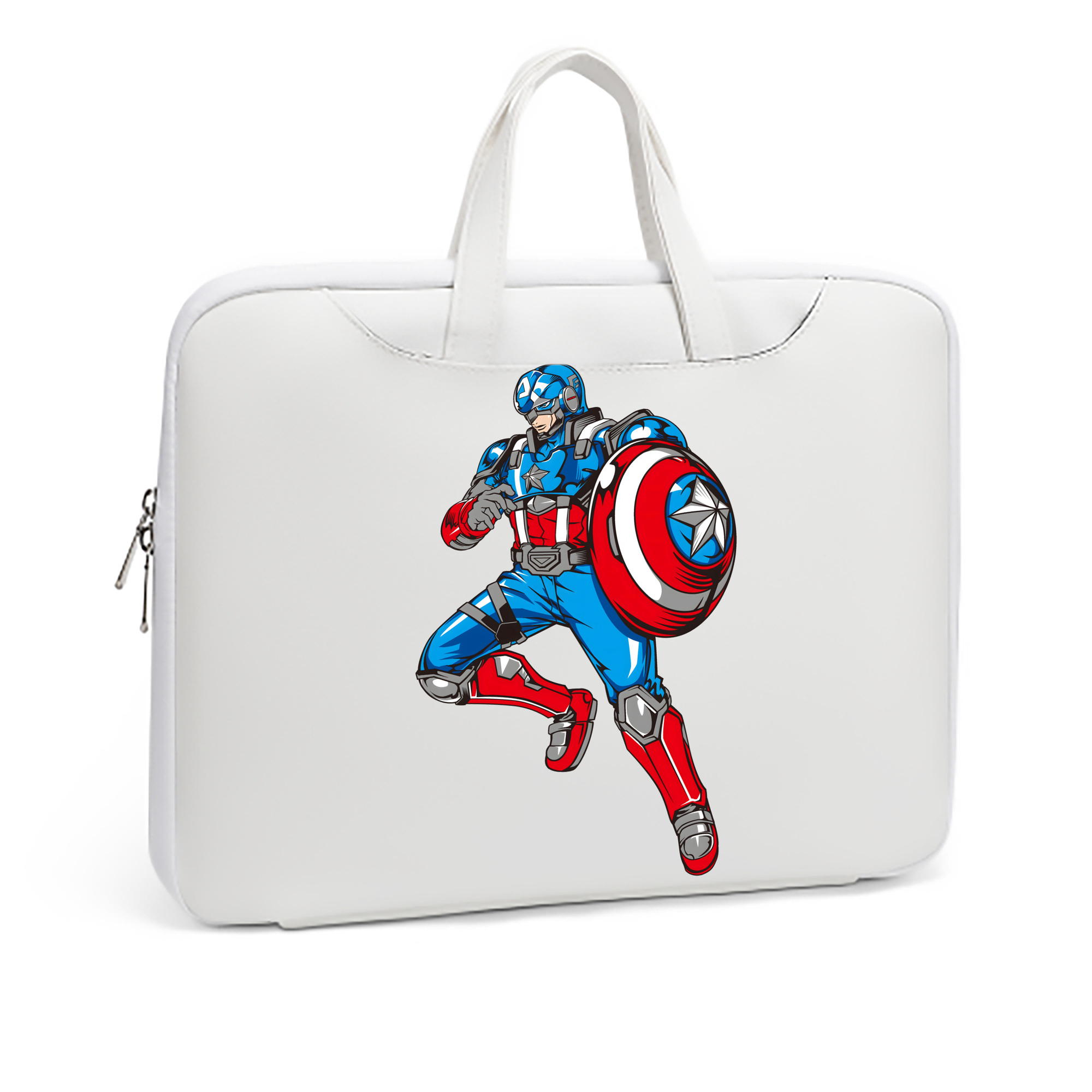 （画像用） アベンジャーズ The Avengers レザーラップトップバッグ　ノートパソコンケース