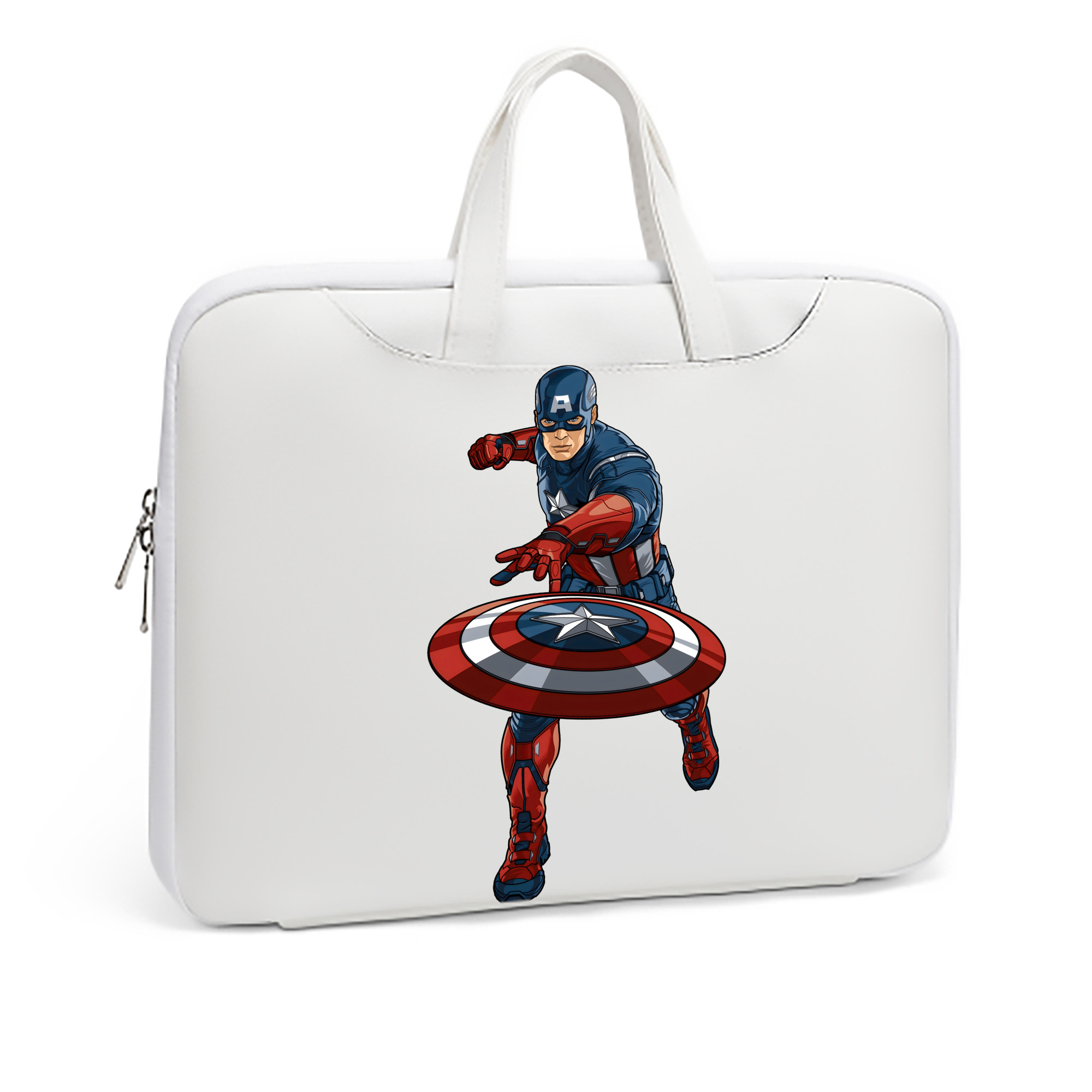 （画像用） アベンジャーズ The Avengers レザーラップトップバッグ　ノートパソコンケース