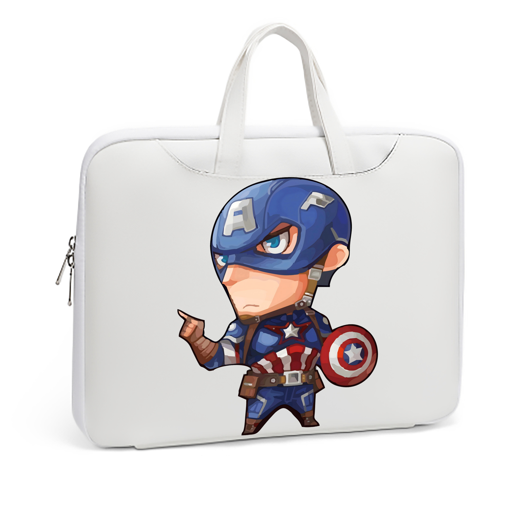 （画像用） アベンジャーズ The Avengers レザーラップトップバッグ　ノートパソコンケース