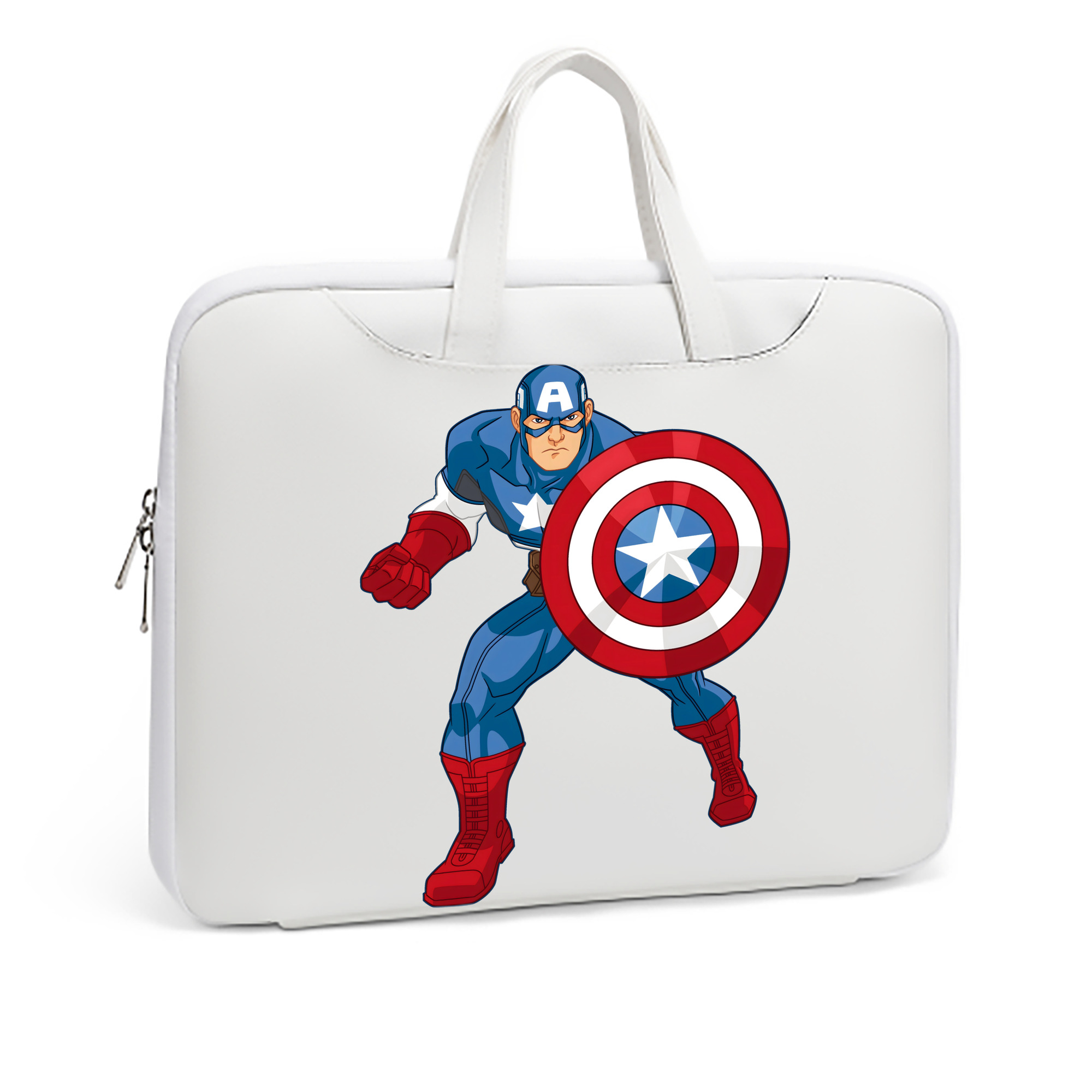 （画像用） アベンジャーズ The Avengers レザーラップトップバッグ　ノートパソコンケース