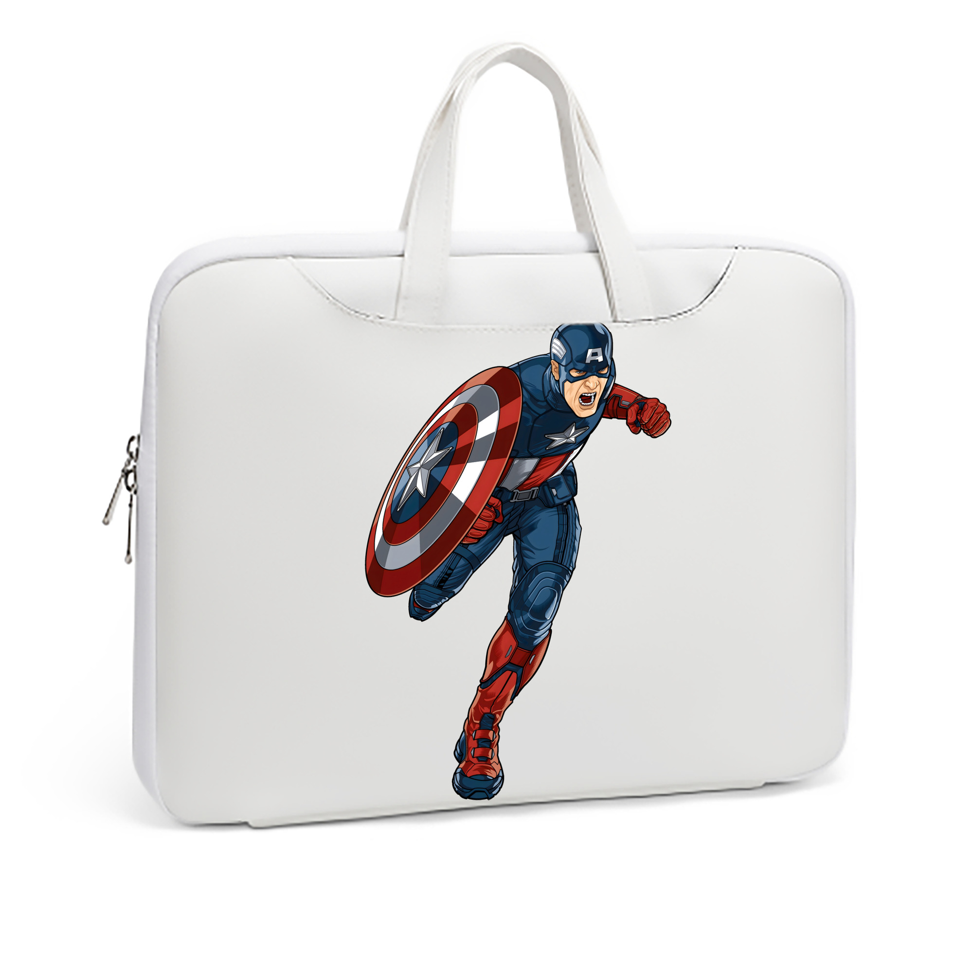 （画像用） アベンジャーズ The Avengers レザーラップトップバッグ　ノートパソコンケース