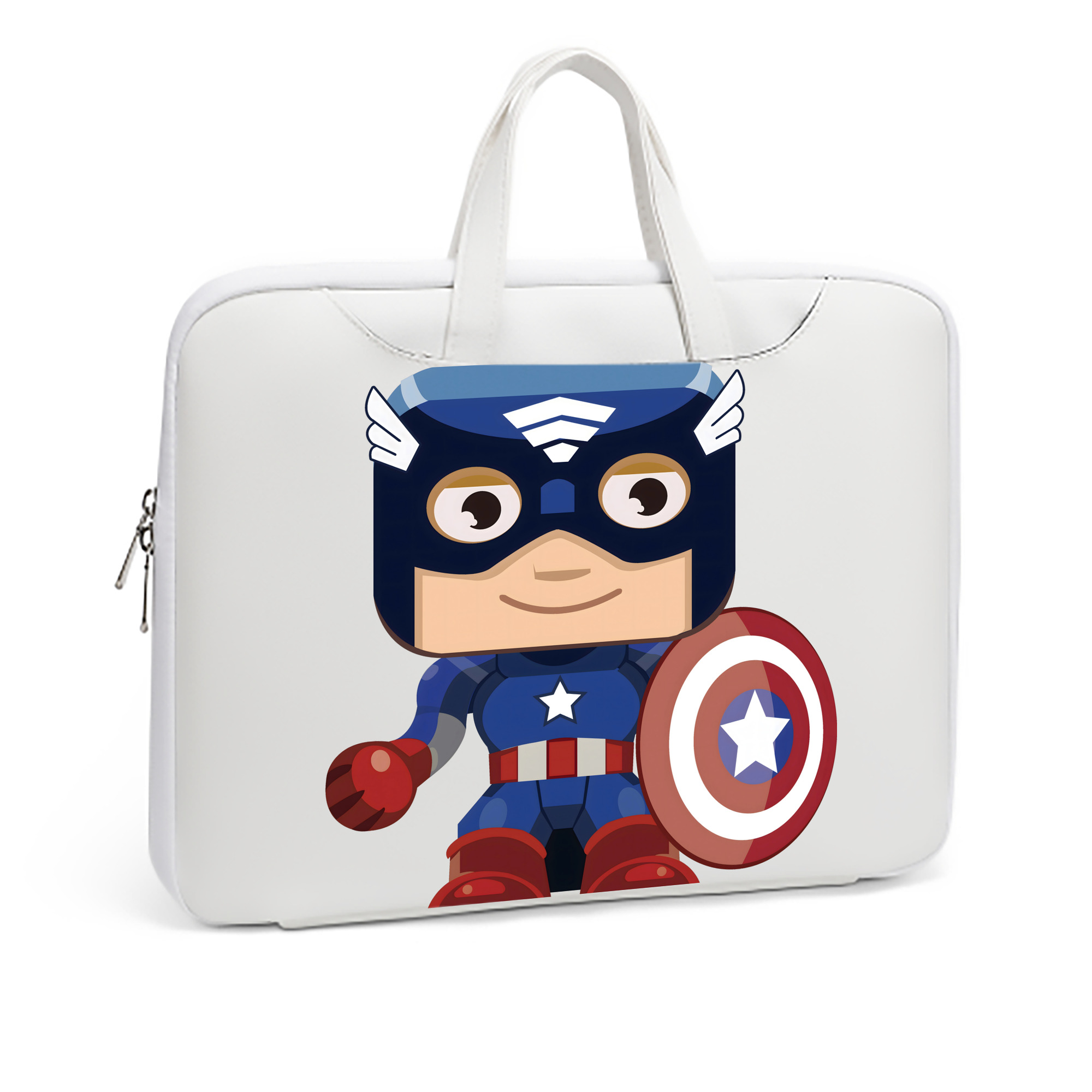 （画像用） アベンジャーズ The Avengers レザーラップトップバッグ　ノートパソコンケース