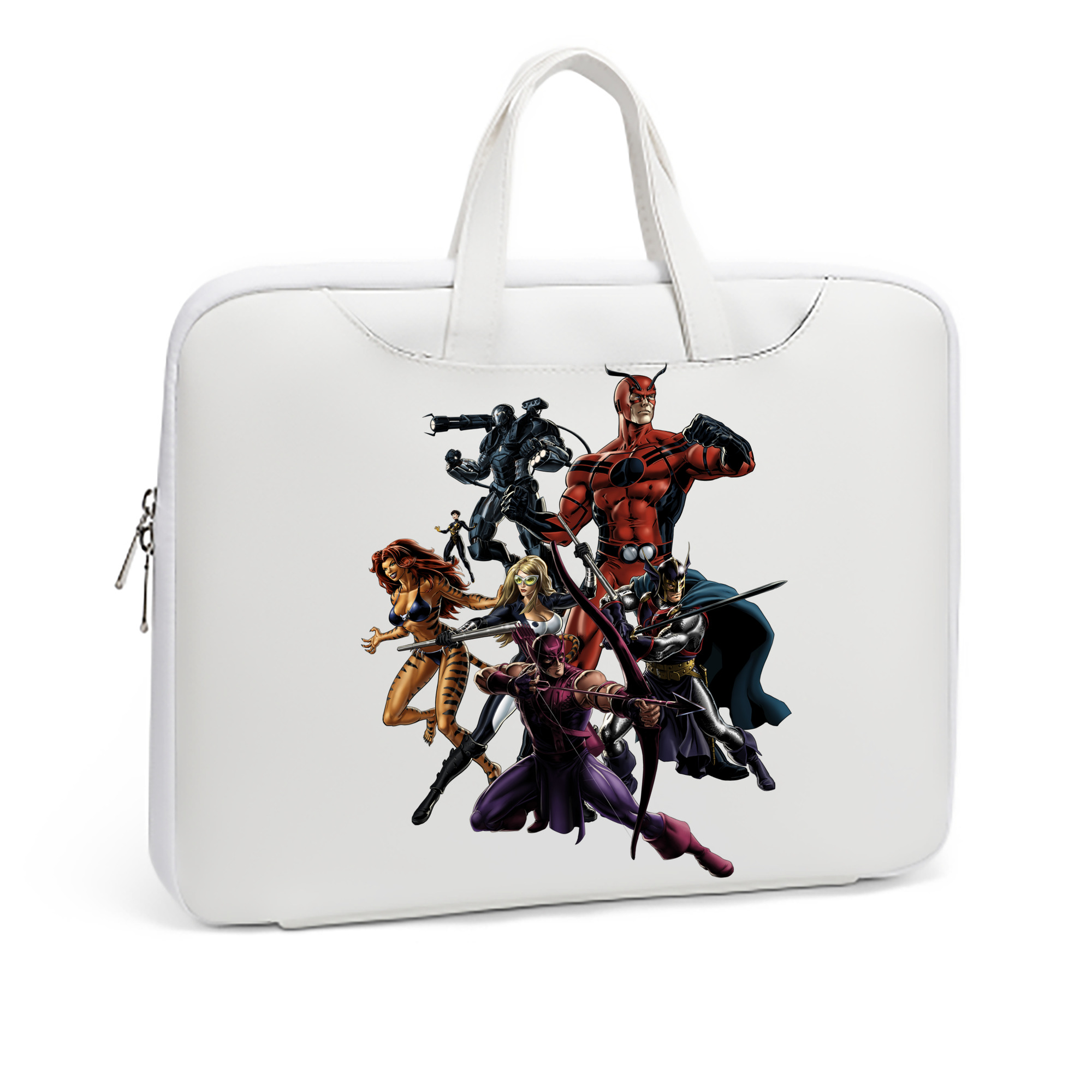 （画像用） アベンジャーズ The Avengers レザーラップトップバッグ　ノートパソコンケース