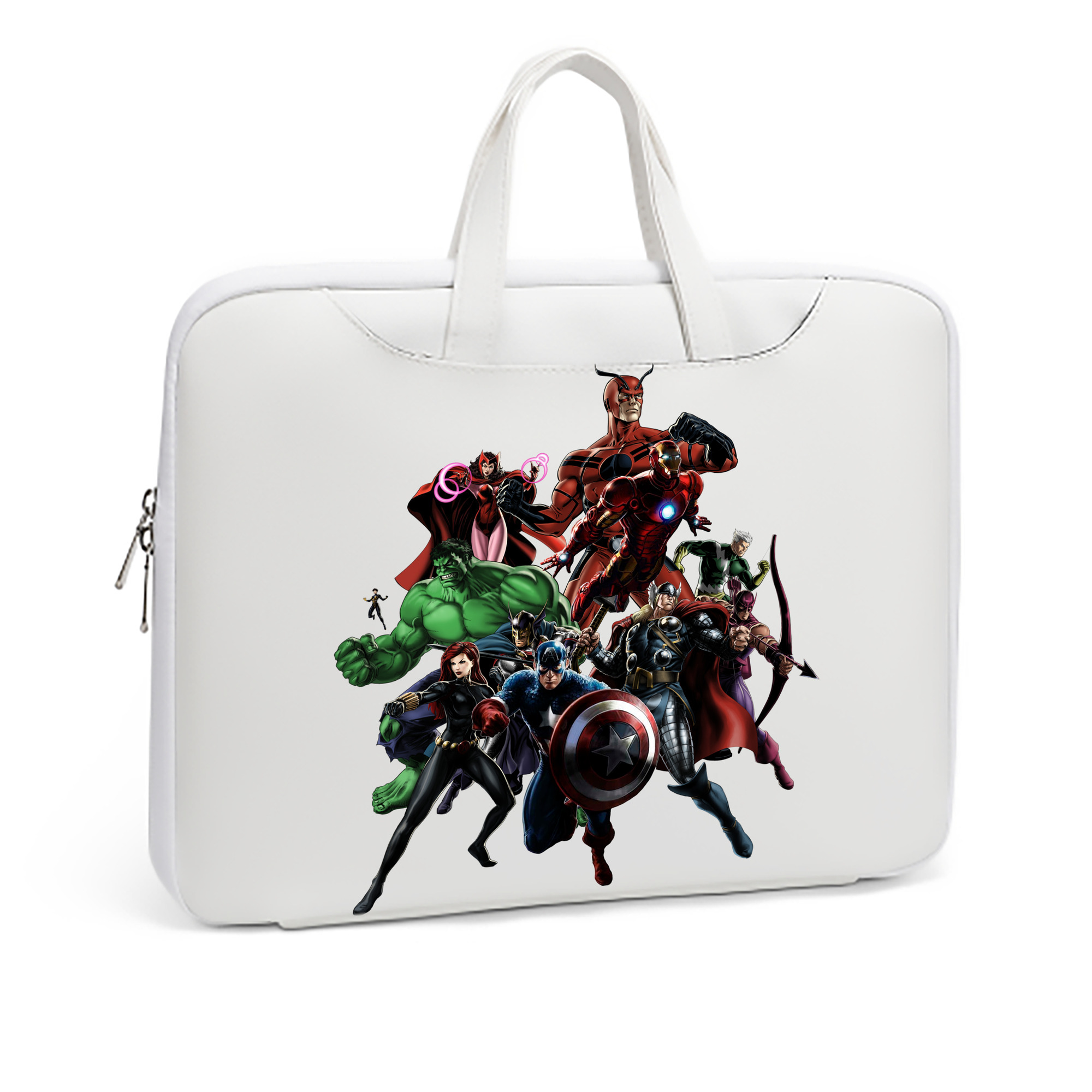 （画像用） アベンジャーズ The Avengers レザーラップトップバッグ　ノートパソコンケース