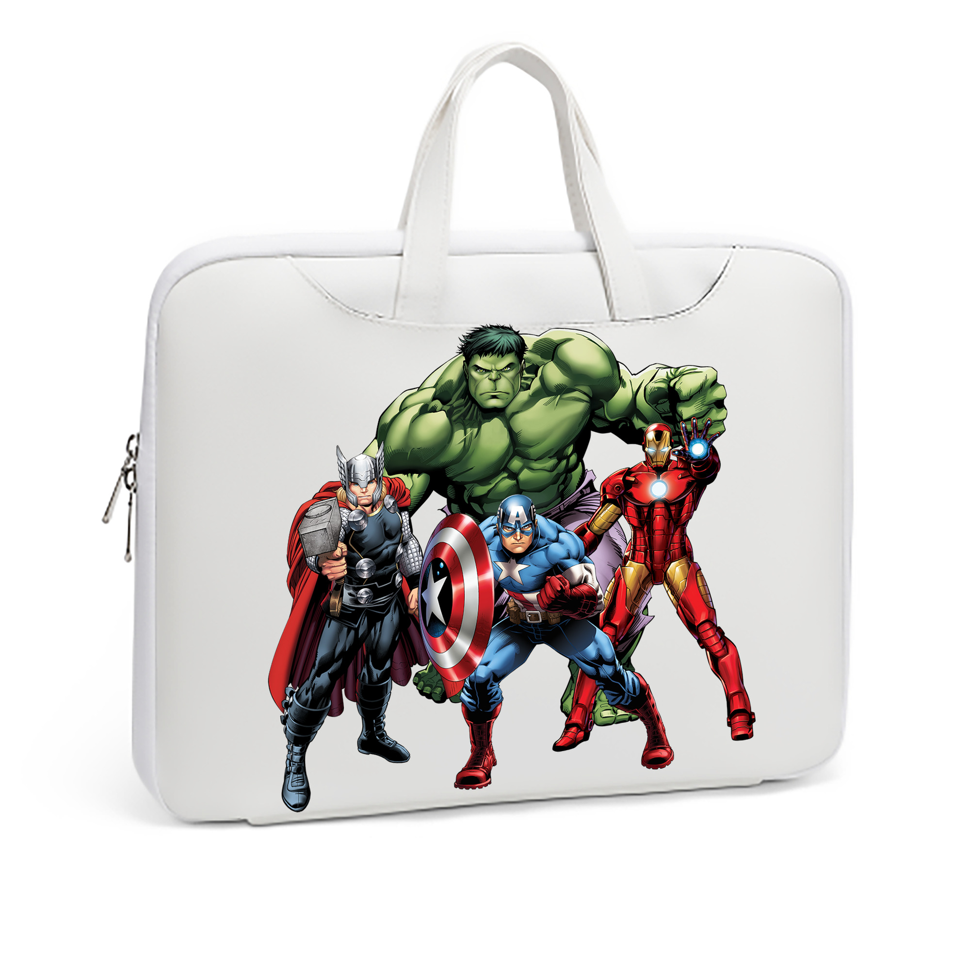 （画像用） アベンジャーズ The Avengers レザーラップトップバッグ　ノートパソコンケース