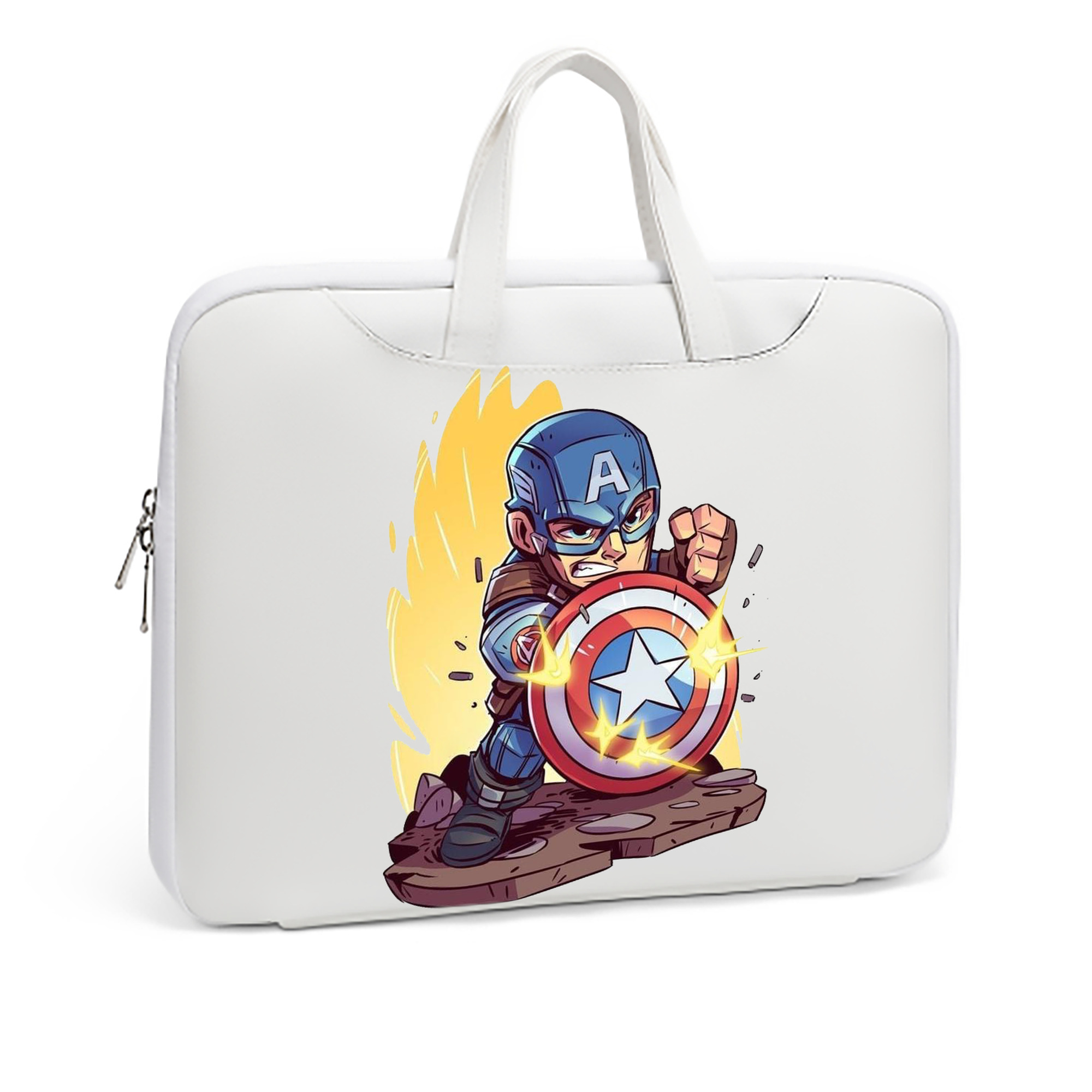 （画像用） アベンジャーズ The Avengers レザーラップトップバッグ　ノートパソコンケース