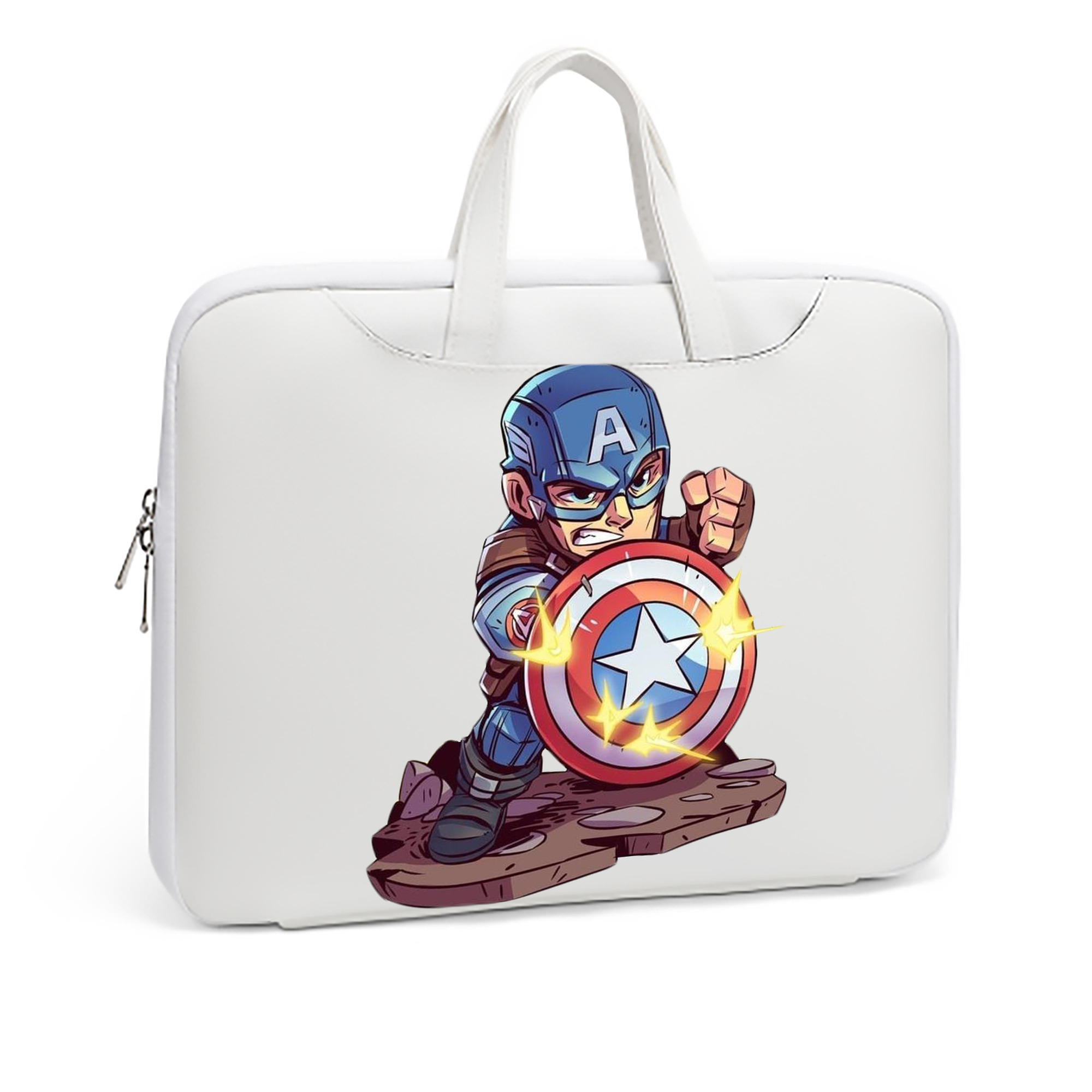（画像用） アベンジャーズ The Avengers レザーラップトップバッグ　ノートパソコンケース