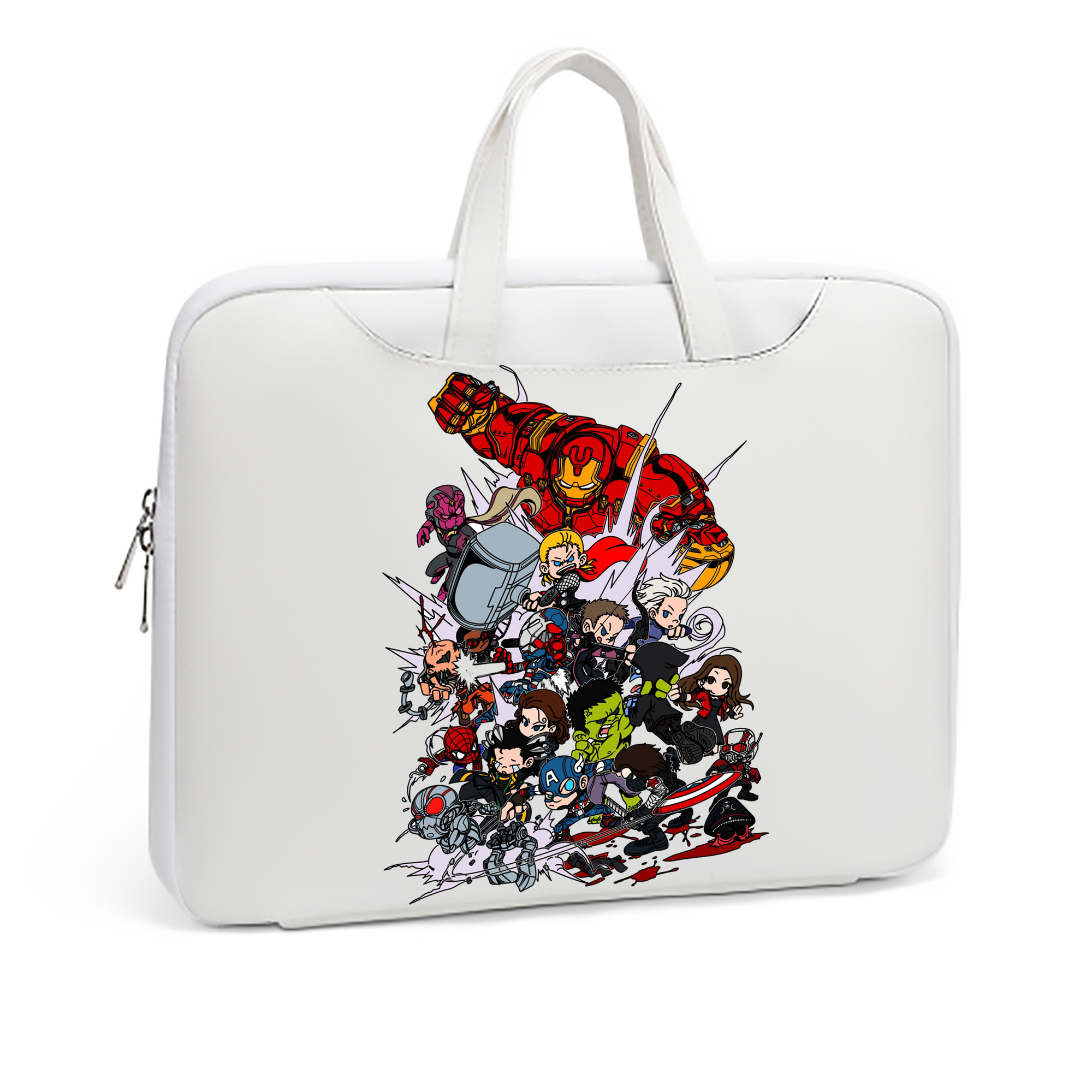 （画像用） アベンジャーズ The Avengers レザーラップトップバッグ　ノートパソコンケース