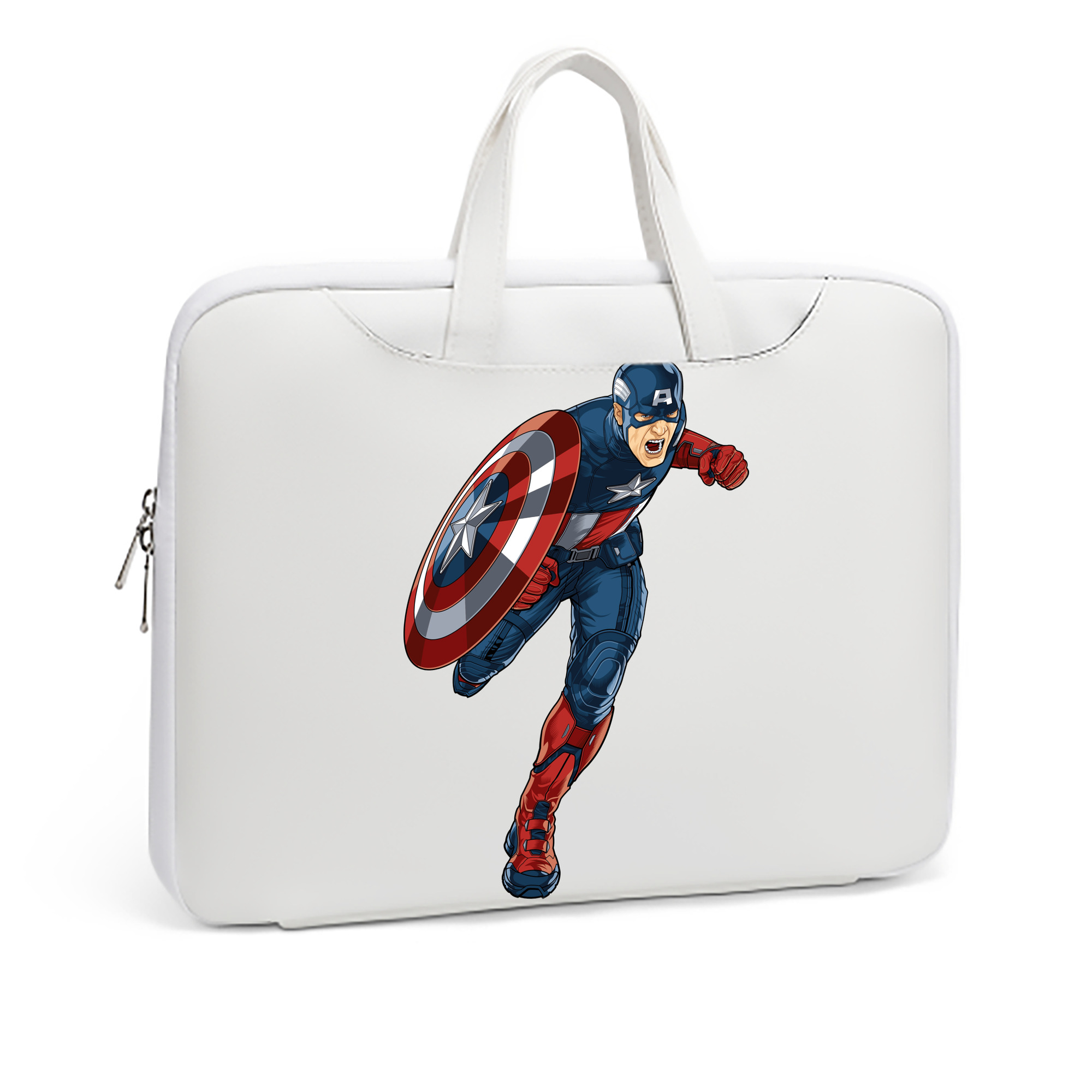 （画像用） アベンジャーズ The Avengers レザーラップトップバッグ　ノートパソコンケース