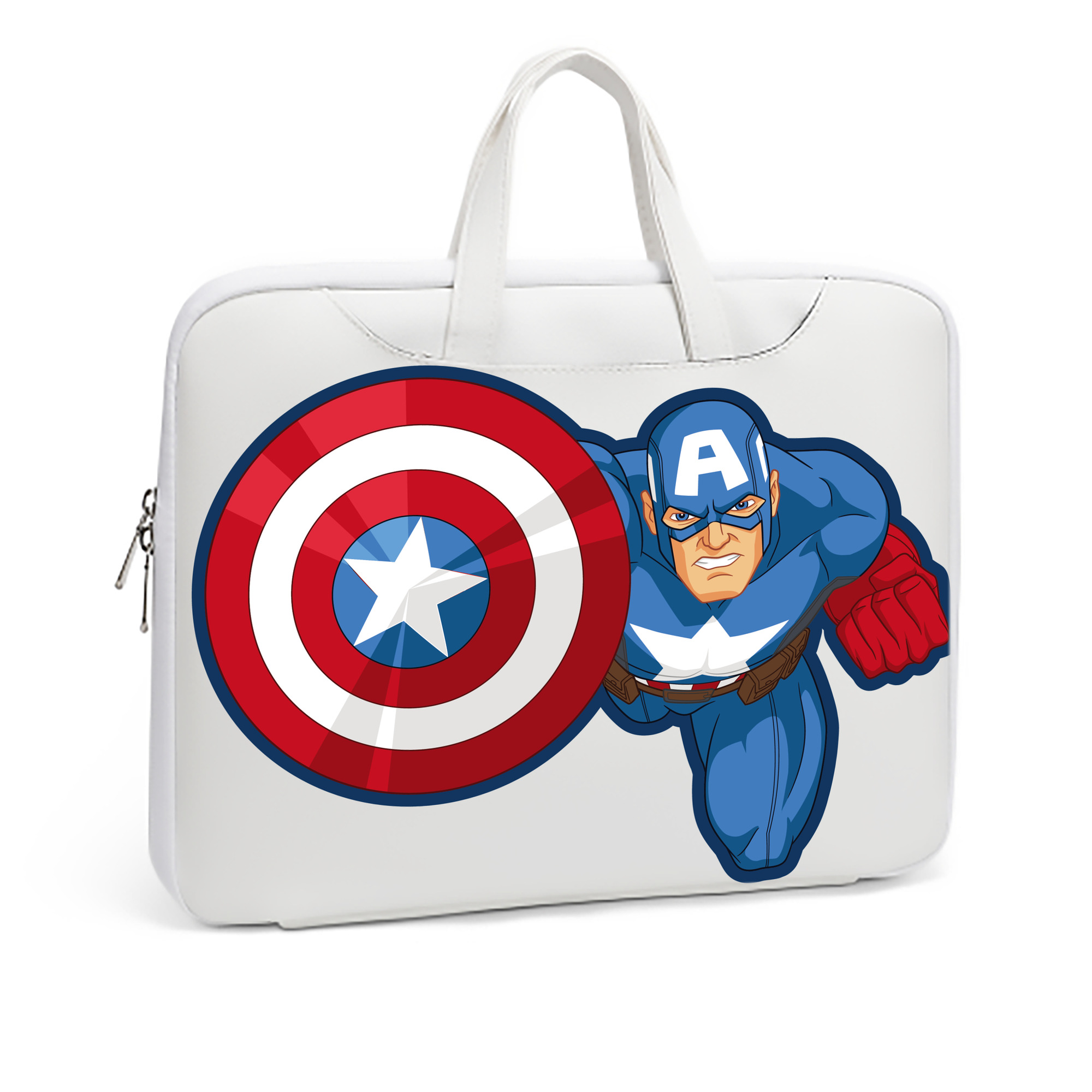 （画像用） アベンジャーズ The Avengers レザーラップトップバッグ　ノートパソコンケース